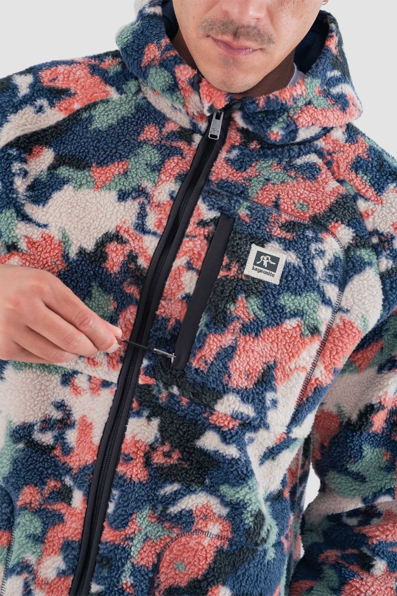 Chiporro Con Cierre Hood Geo Hombre - Navy - Image 4