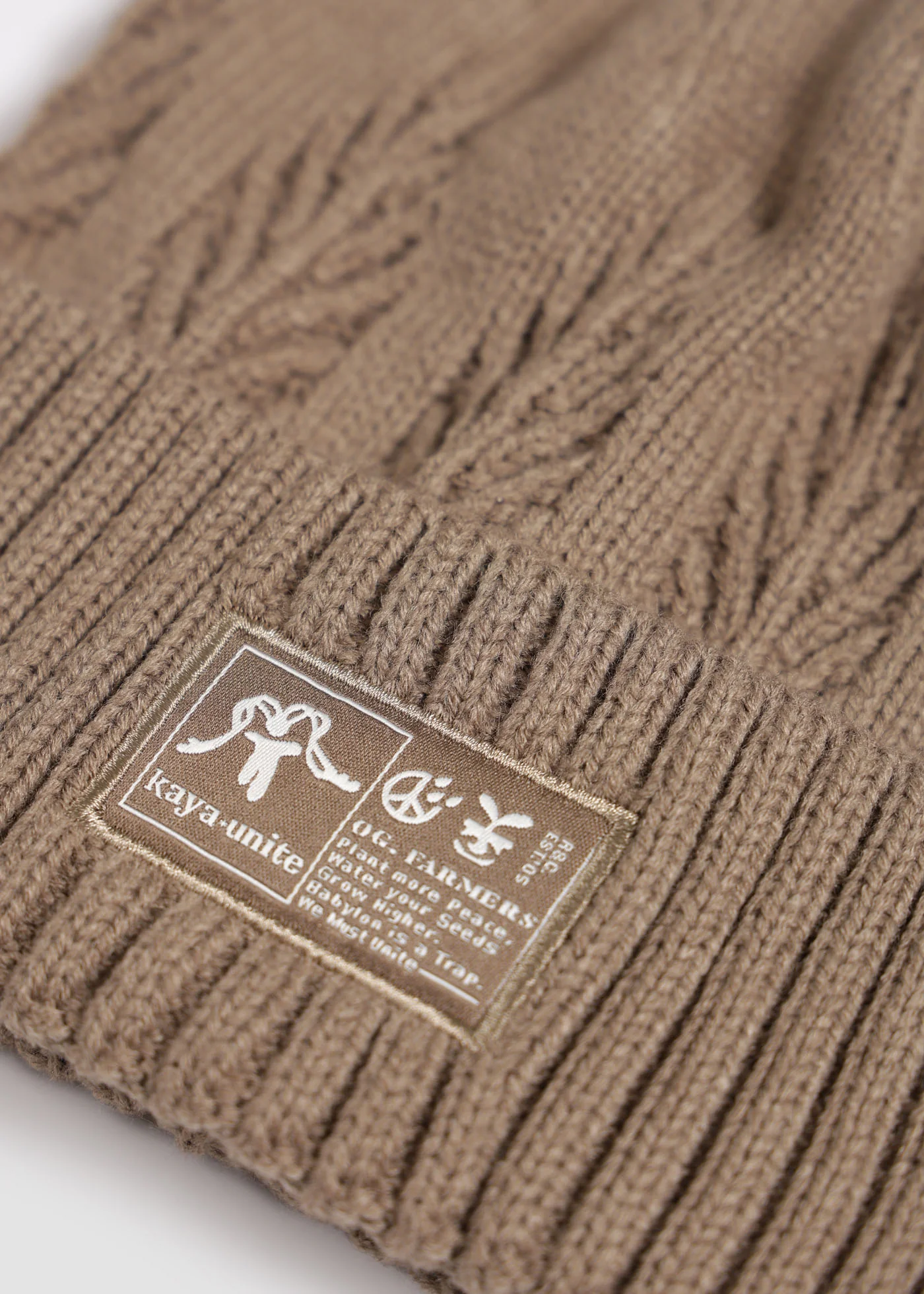 Gorro Beanie Knit - Taupe - Image 3