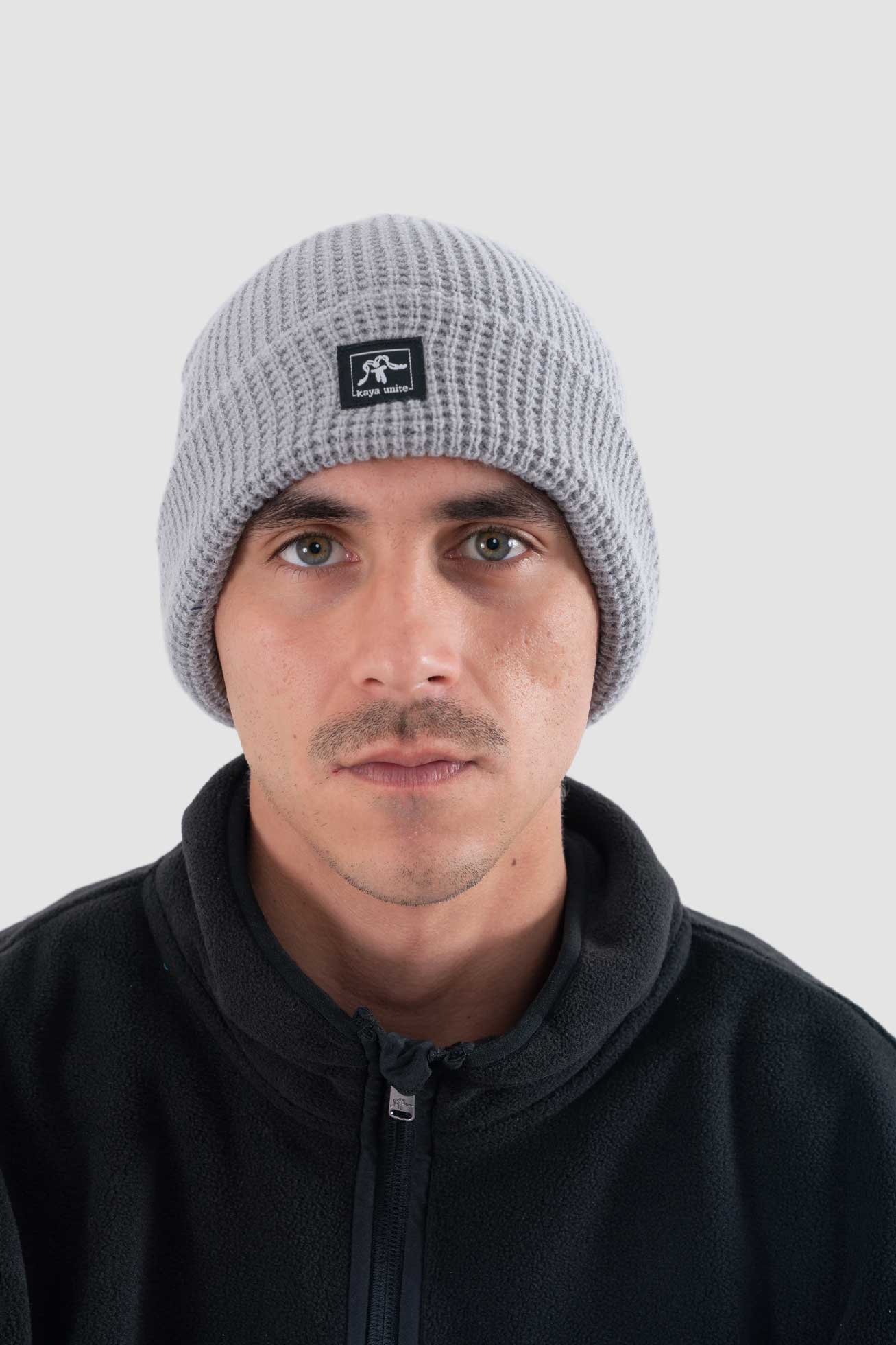 Gorro Beanie Waffle - Gris