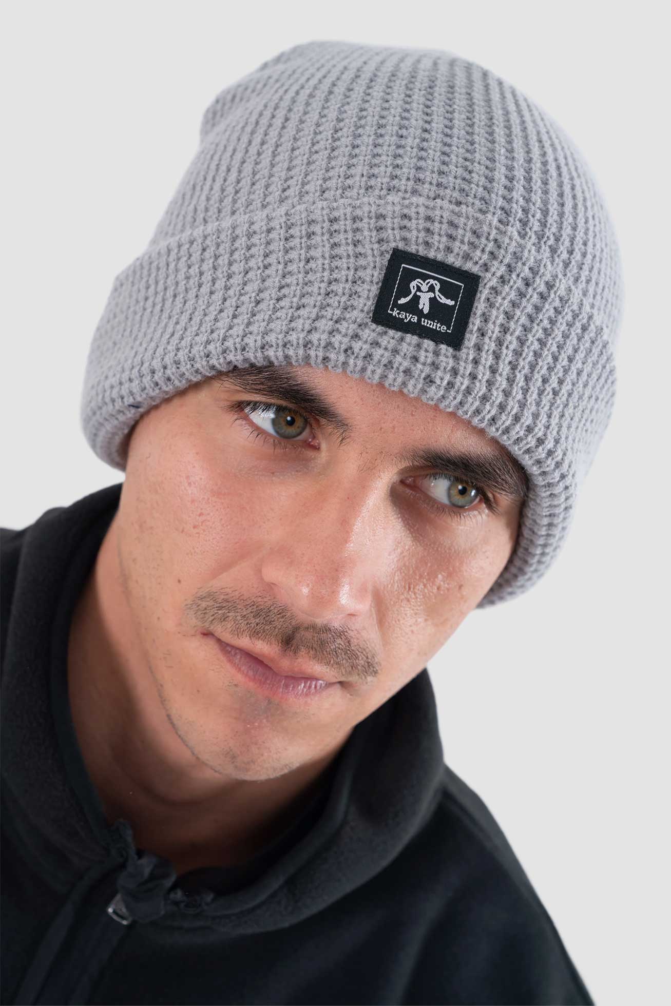 Gorro Beanie Waffle - Gris - Image 3