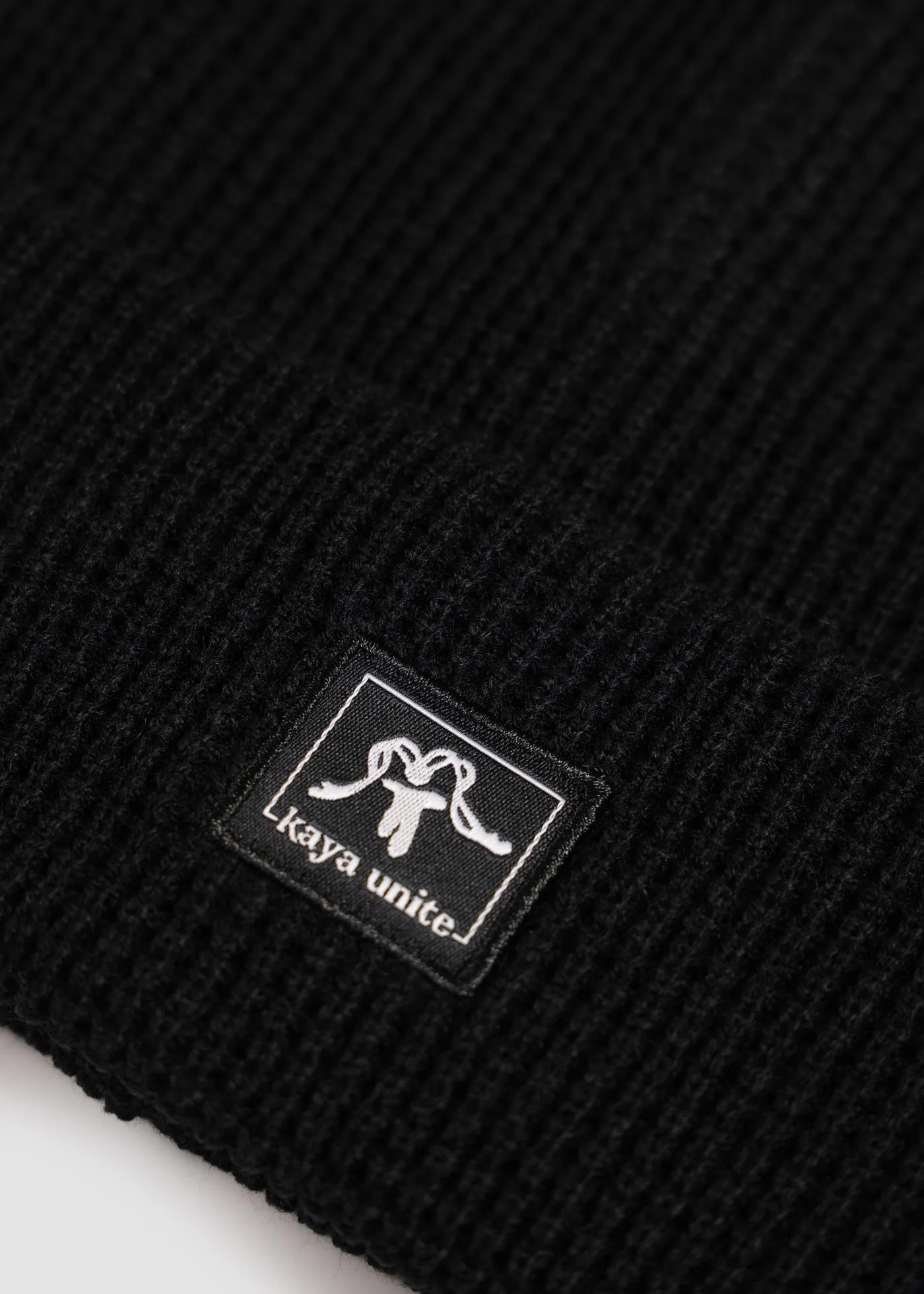Gorro Beanie Waffle Logo - Negro - Image 3