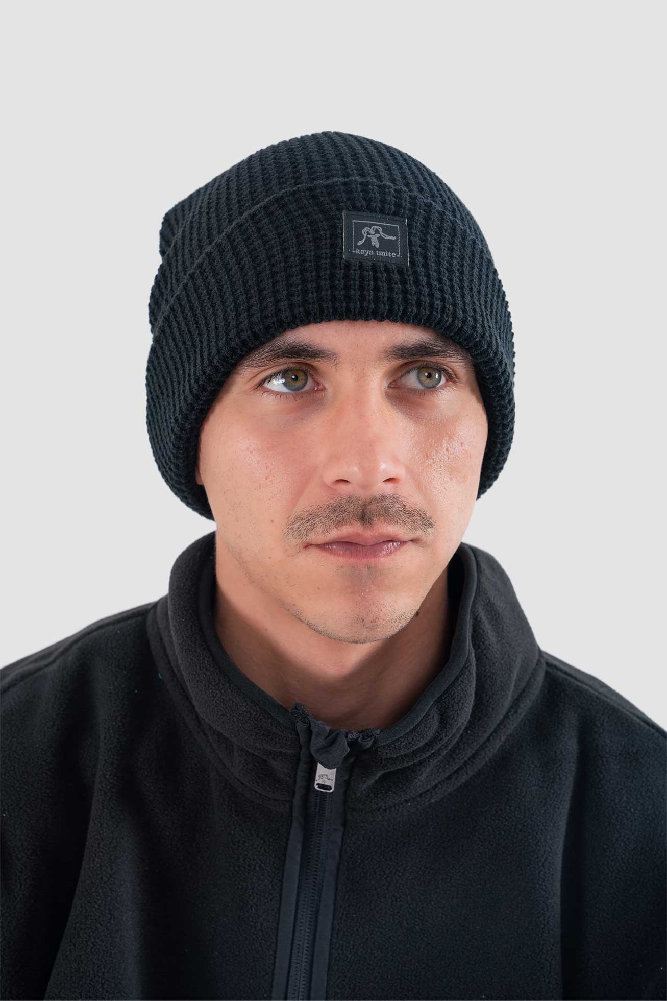 Gorro Beanie Waffle - Negro - Image 3