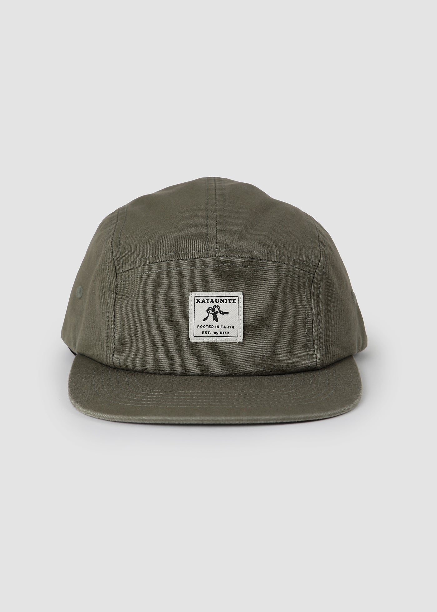 Gorro Jockey Algodón Camper Logo Patch - Oliva