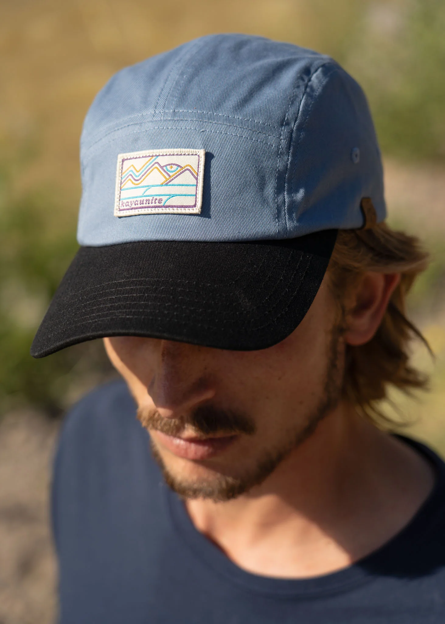 Gorro Jockey Algodón Camper Patch - Denim - Image 2