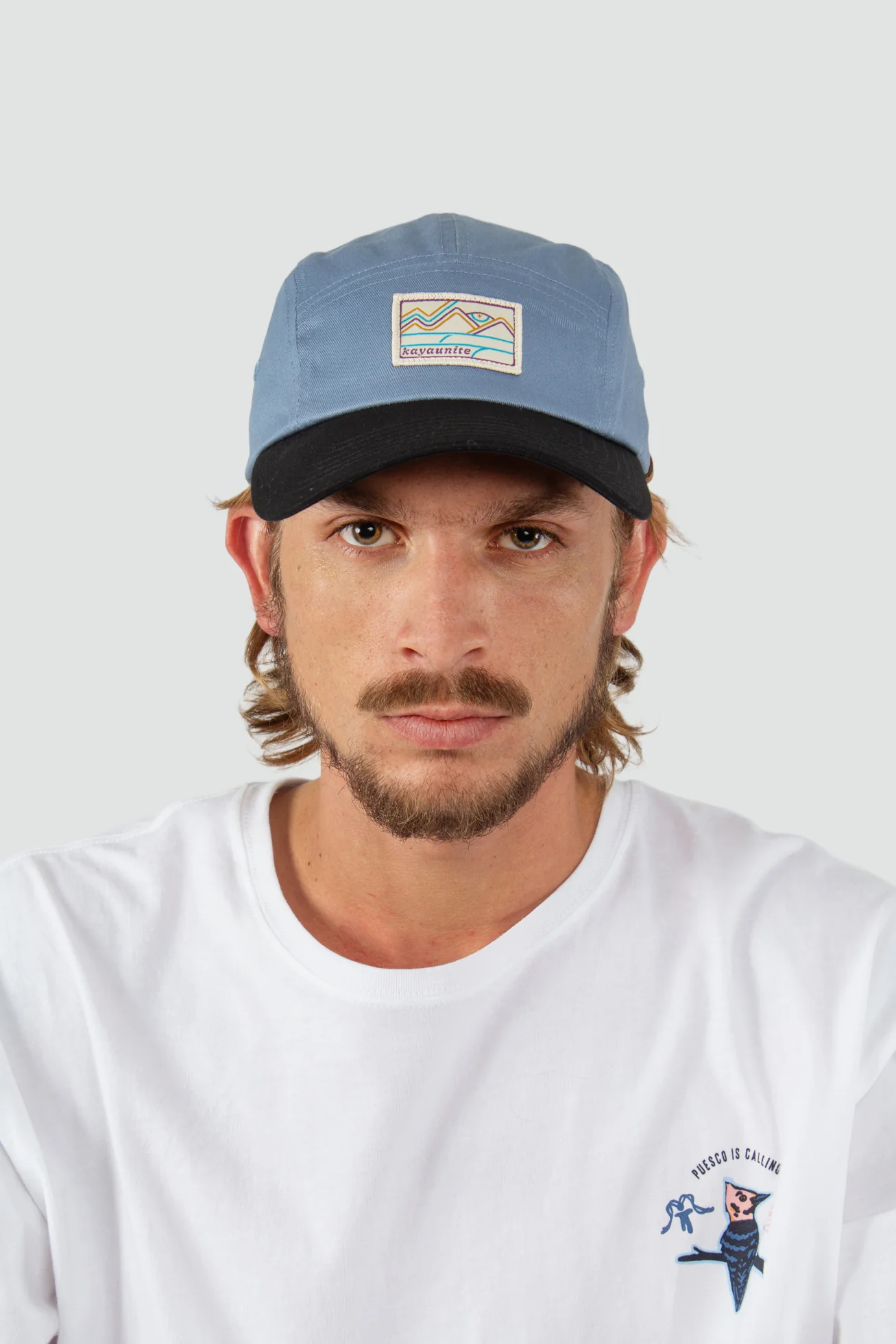 Gorro Jockey Algodón Camper Patch - Denim - Image 4