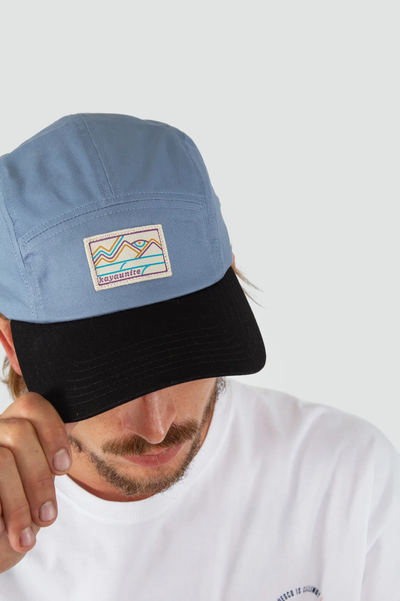Gorro Jockey Algodón Camper Patch - Denim - Image 5