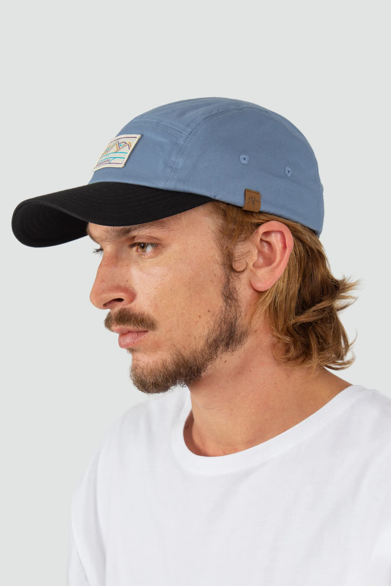 Gorro Jockey Algodón Camper Patch - Denim - Image 6