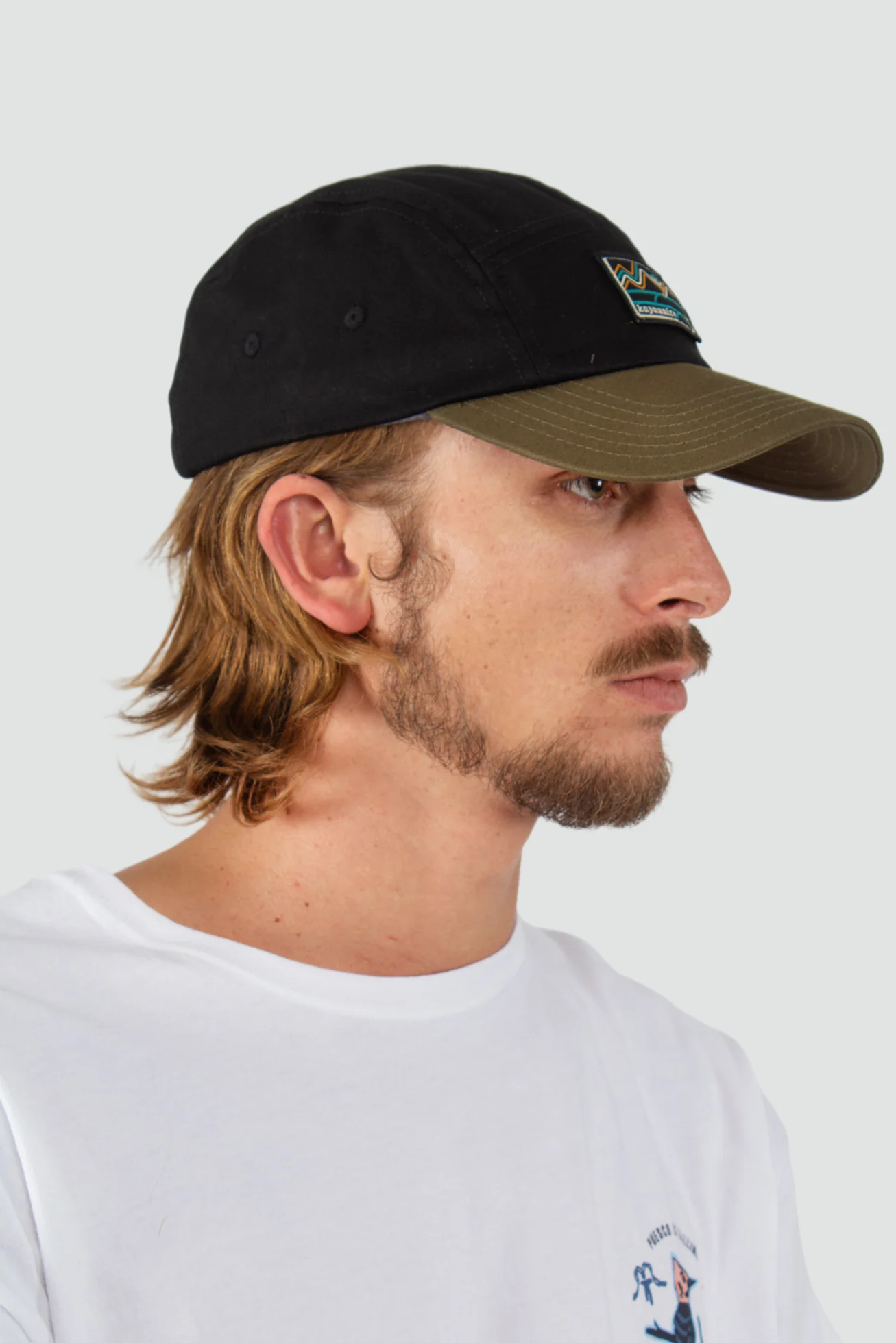 Gorro Jockey Algodón Camper Patch - Negro - Image 5
