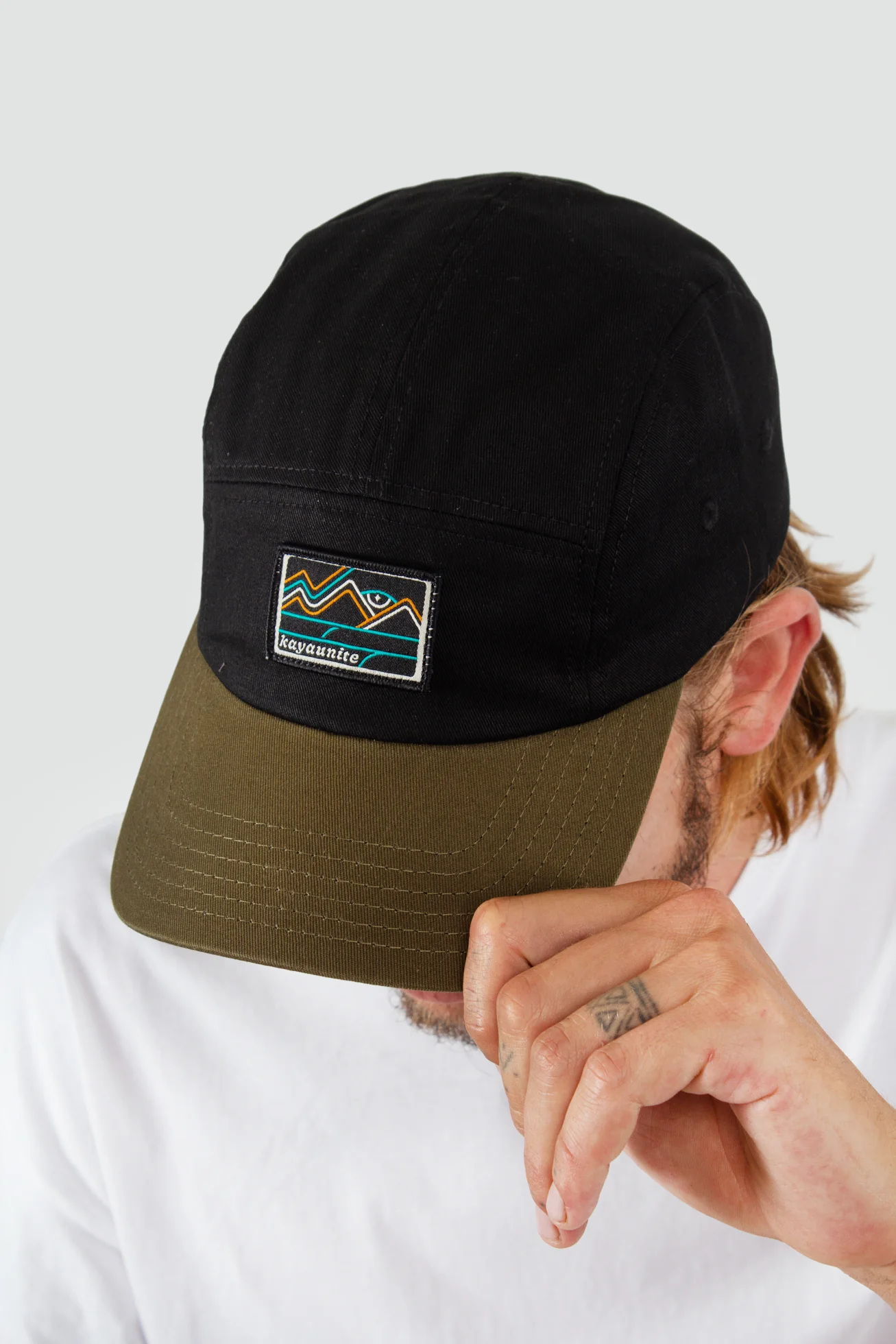 Gorro Jockey Algodón Camper Patch - Negro - Image 6
