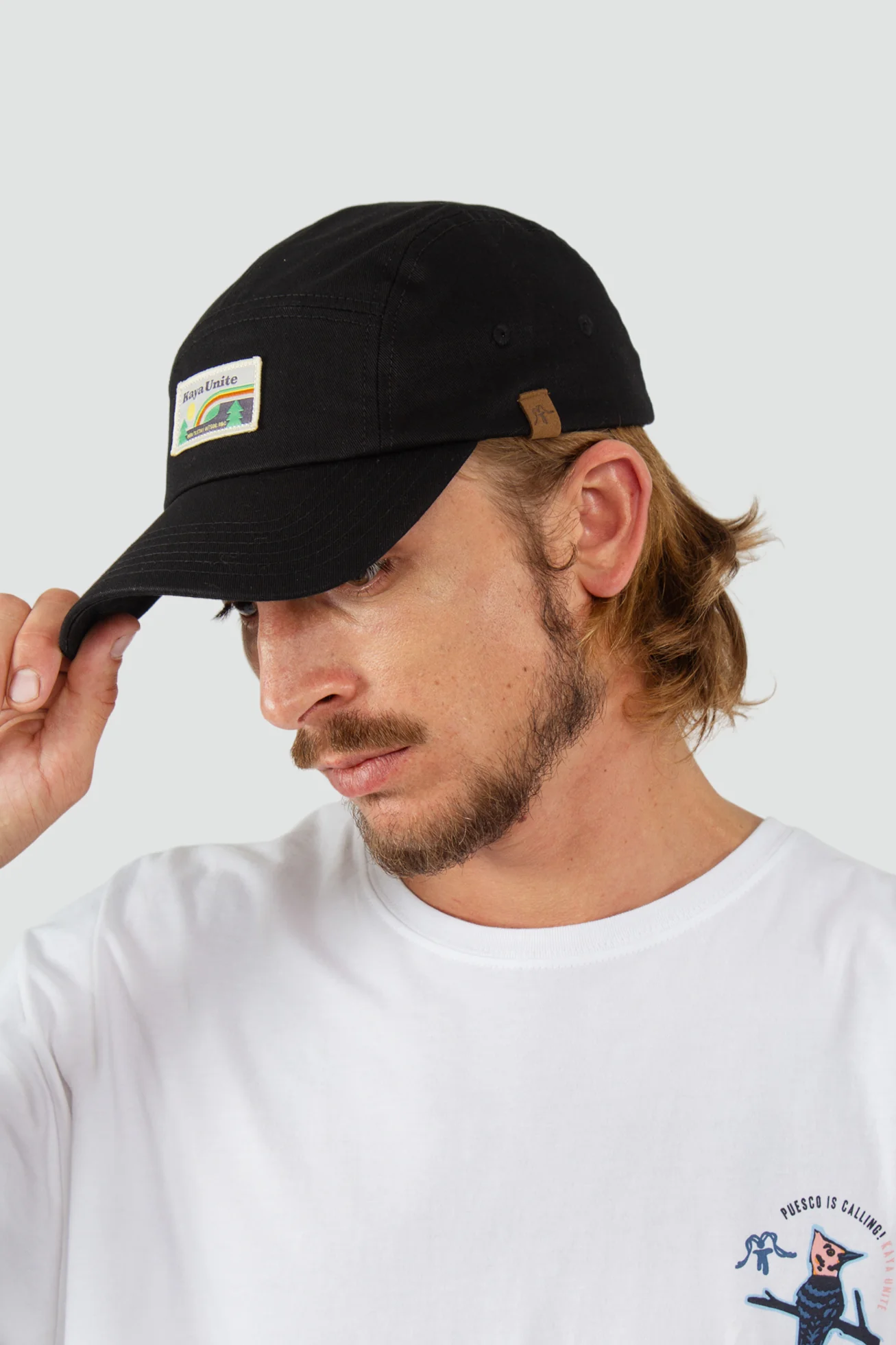 Gorro Jockey Algodón Camper Patch - Negro - Image 5