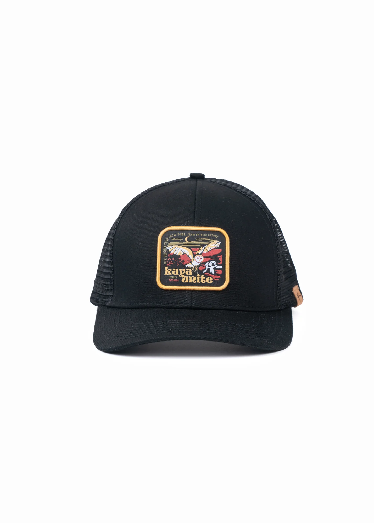 Gorro Jockey Algodón Trucker Lechuza - Carbón