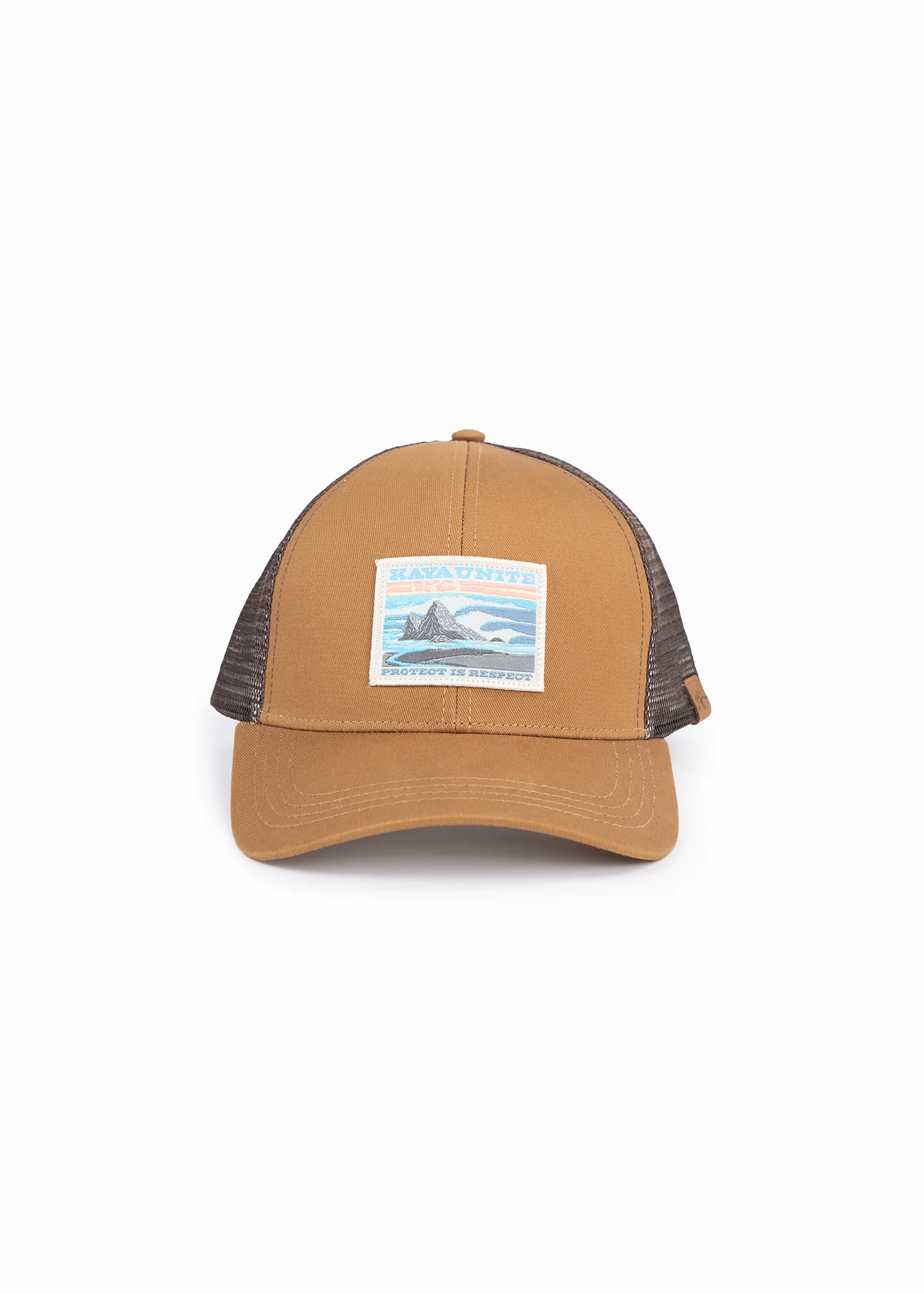 Gorro Jockey Algodón Trucker Piedra - Café