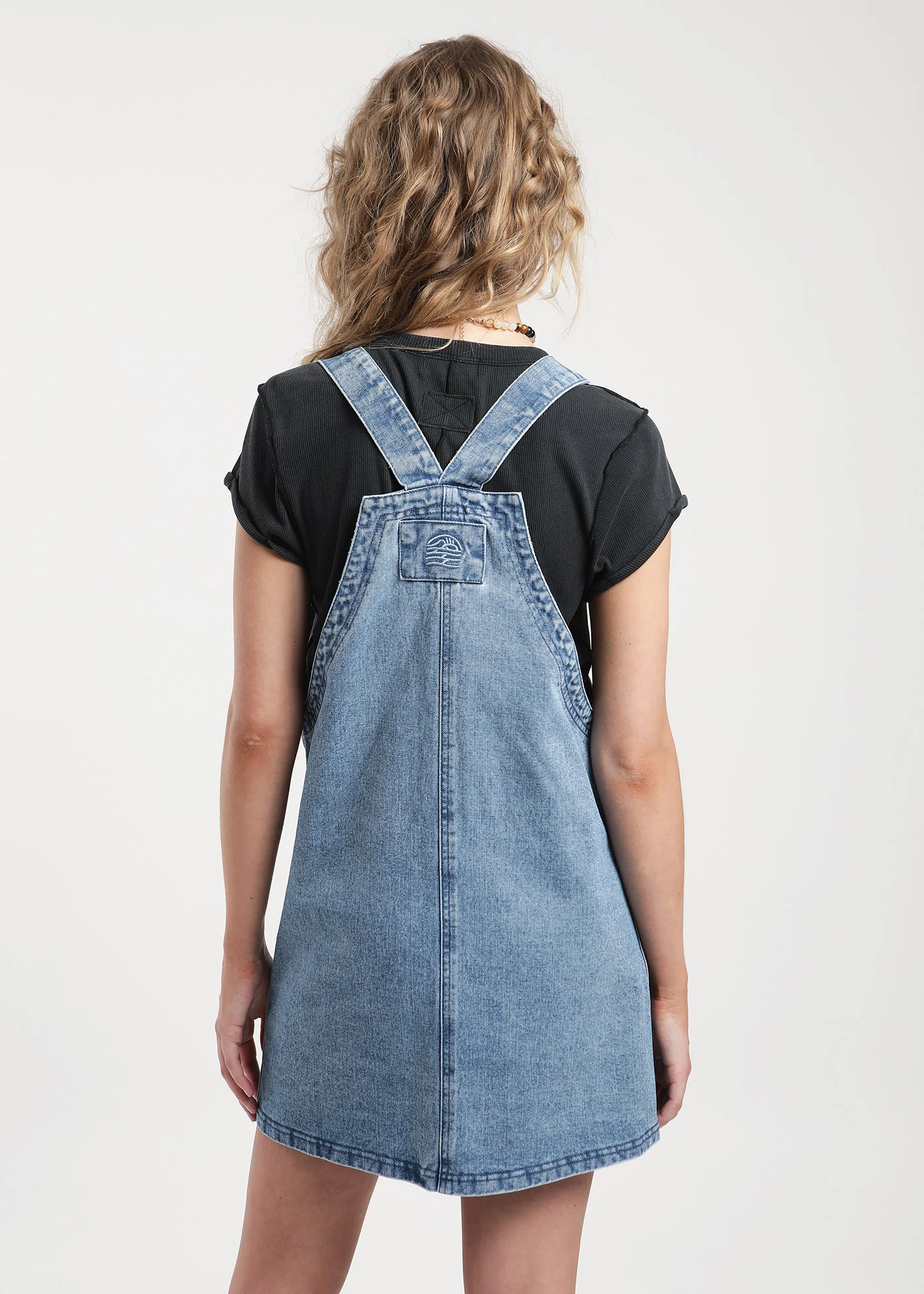 Jardinera Denim Vestido Mujer - Azul - Image 4