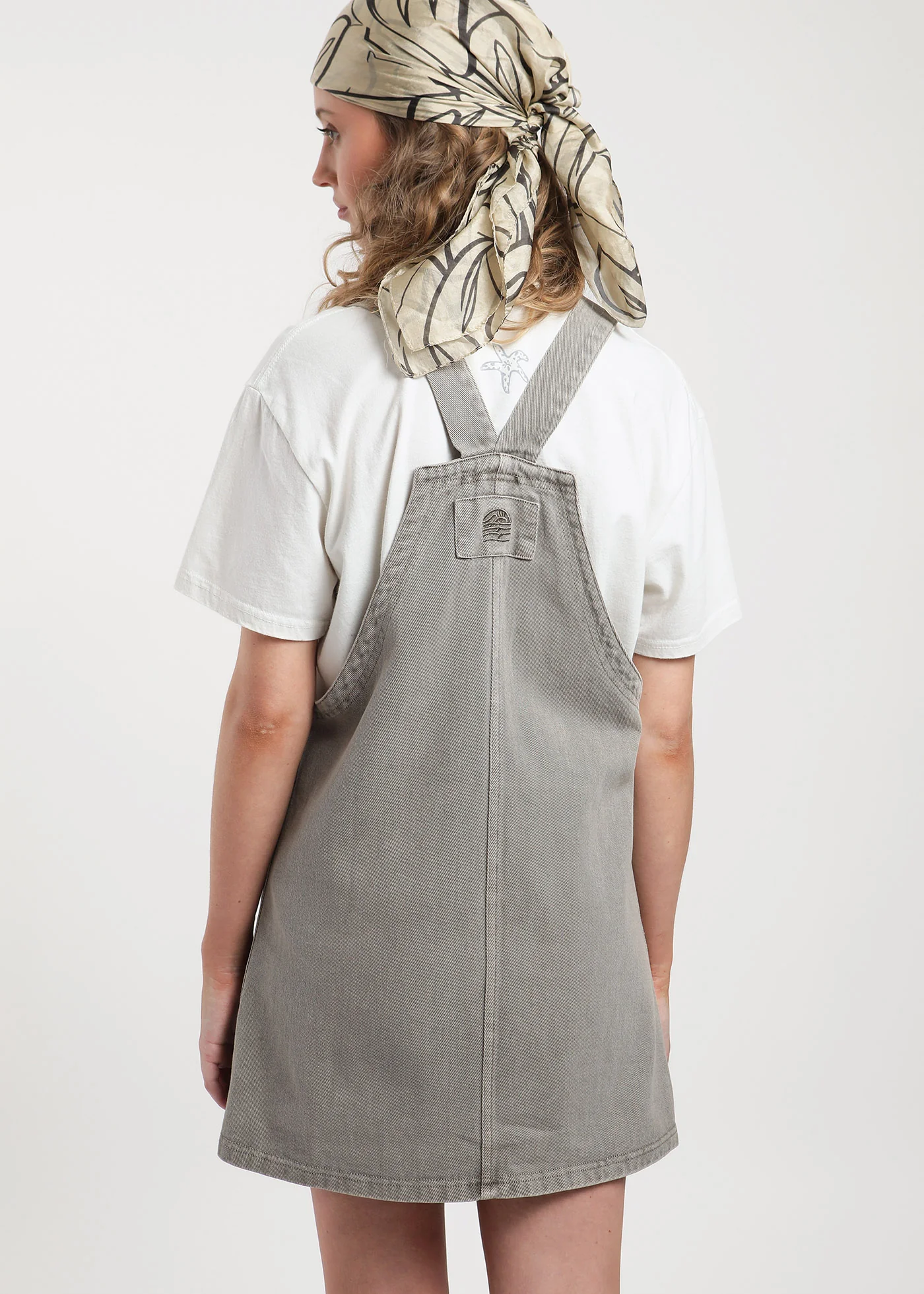 Jardinera Denim Vestido Mujer - Camel - Image 4