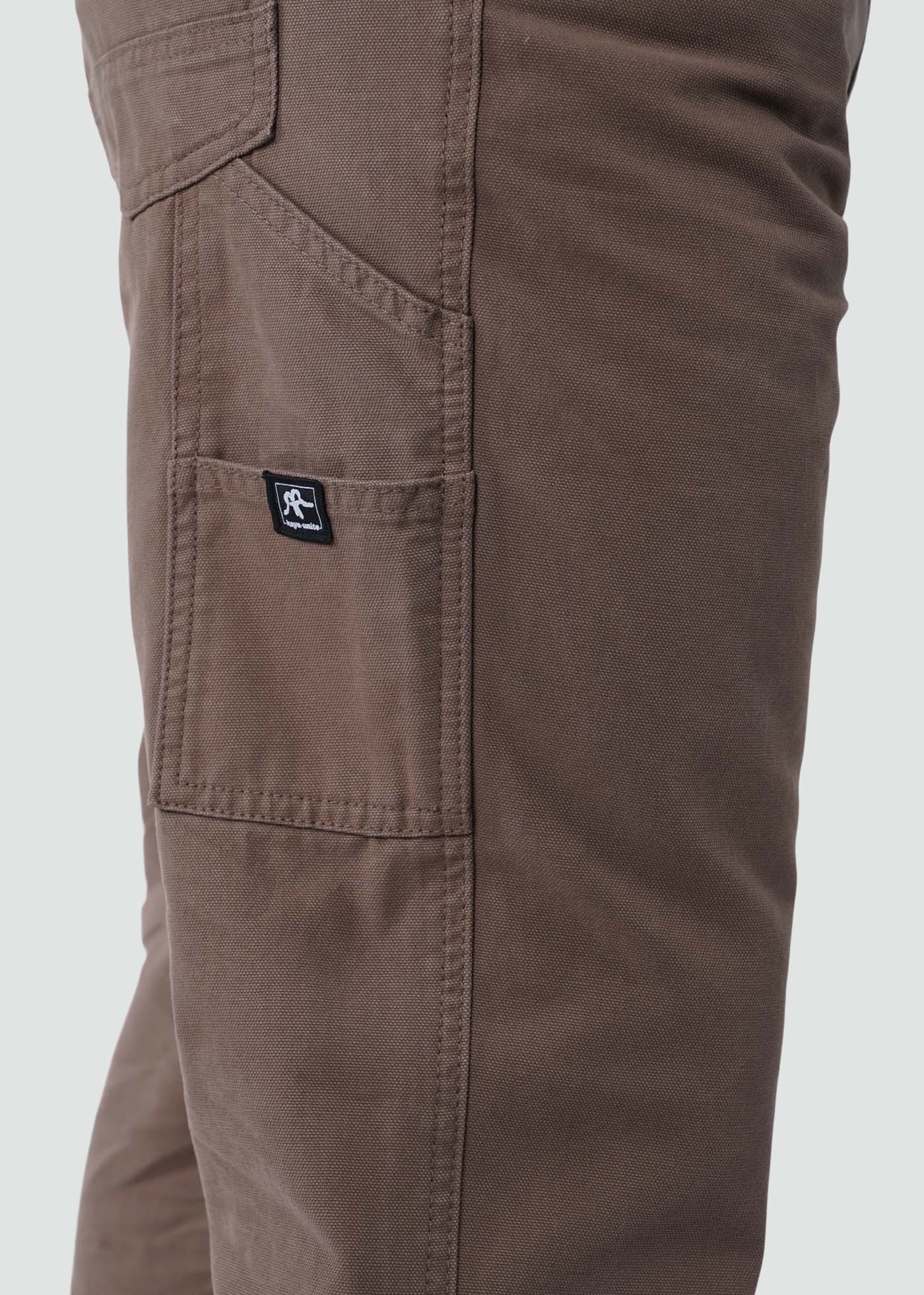 Pantalón Carpintero Recto Algodón Hombre - Café - Image 4