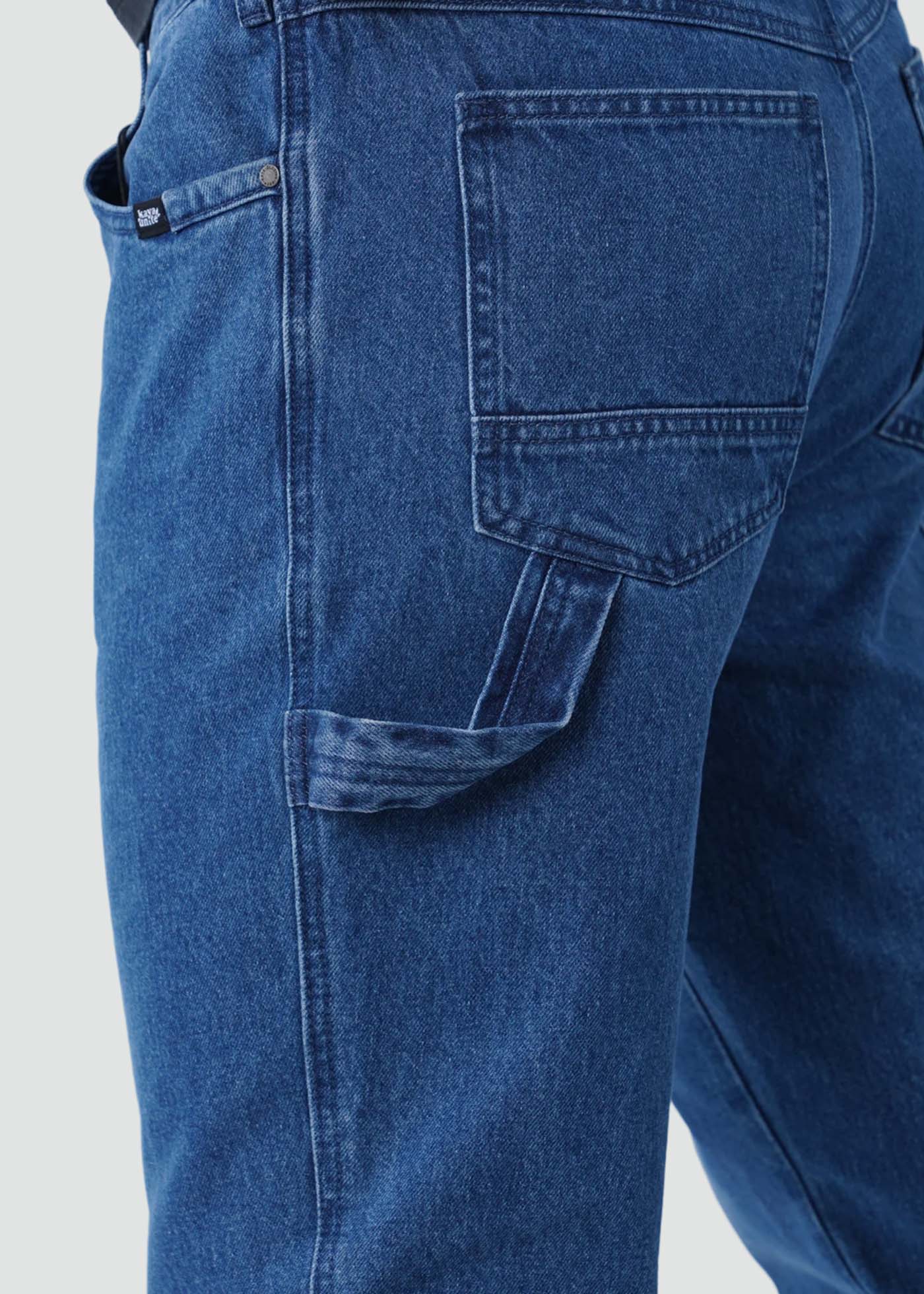 Pantalón Carpintero Recto Algodón Hombre - Denim - Image 4