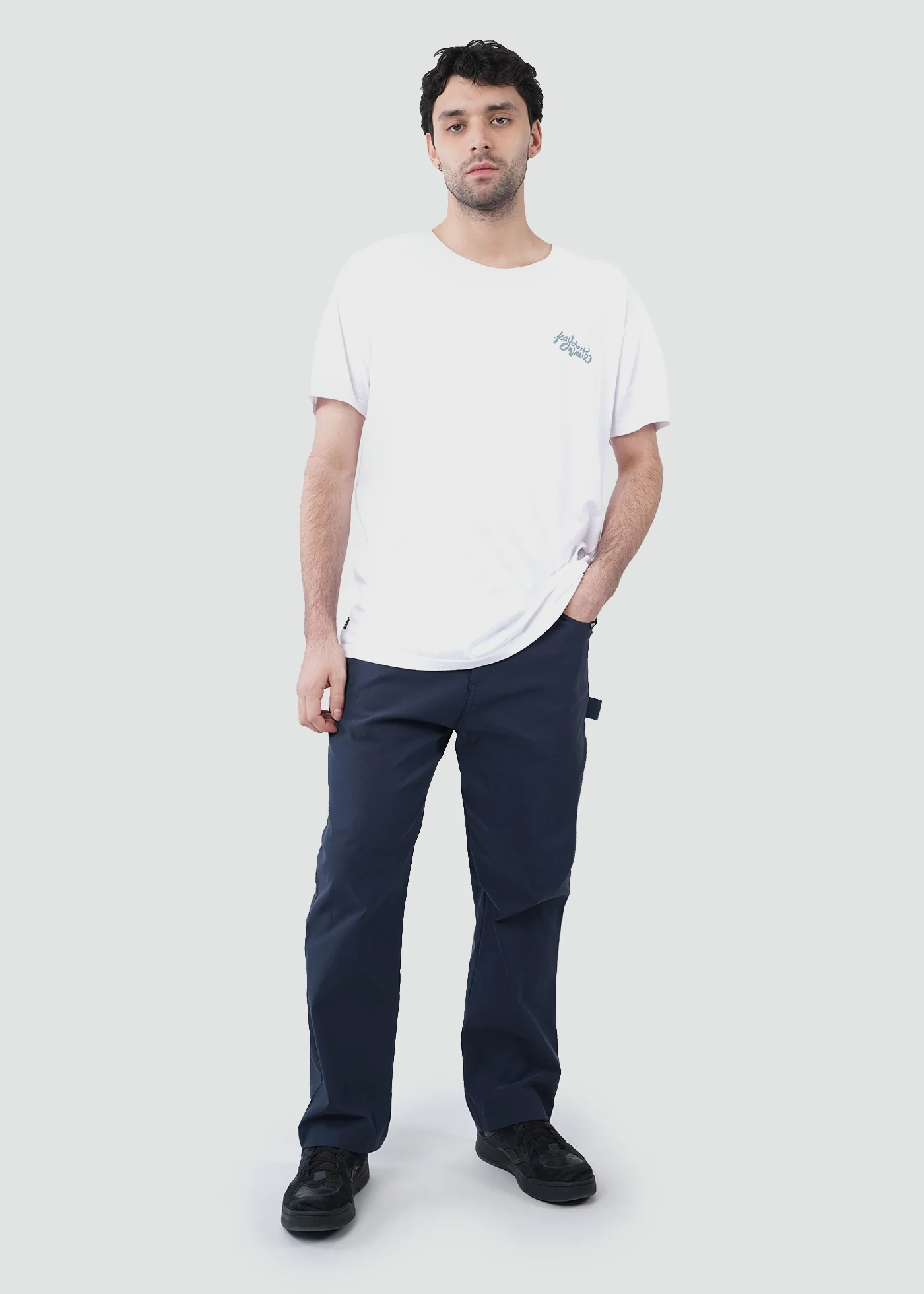 Pantalón Carpintero Recto Nylon Yaka Hombre - Navy - Image 3