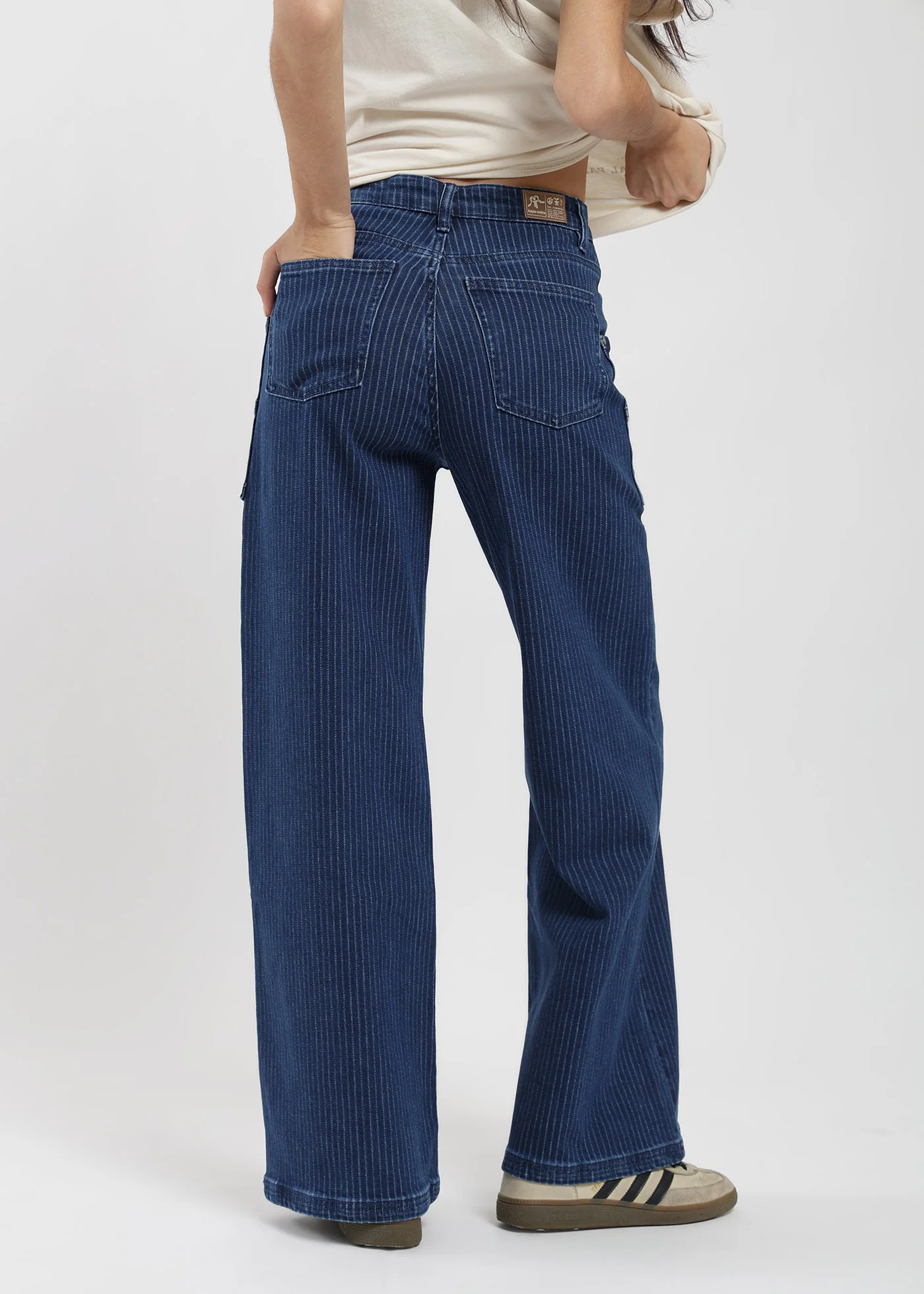 Pantalón Pata Ancha Algodón Mujer - Image 3