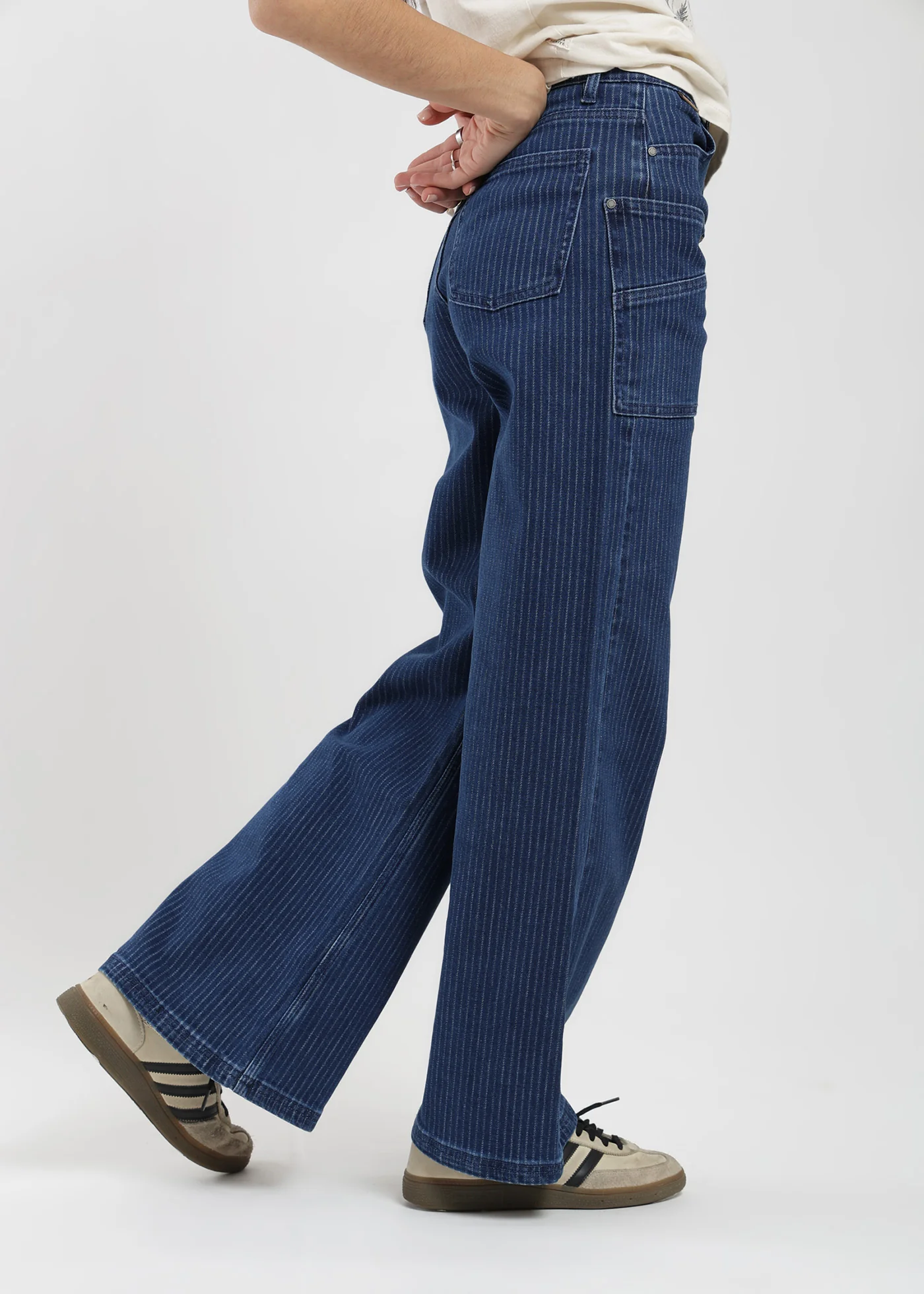 Pantalón Pata Ancha Algodón Mujer - Image 4