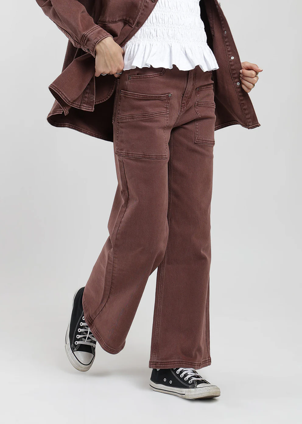 Pantalón Pata Ancha Algodón Mujer - Image 7