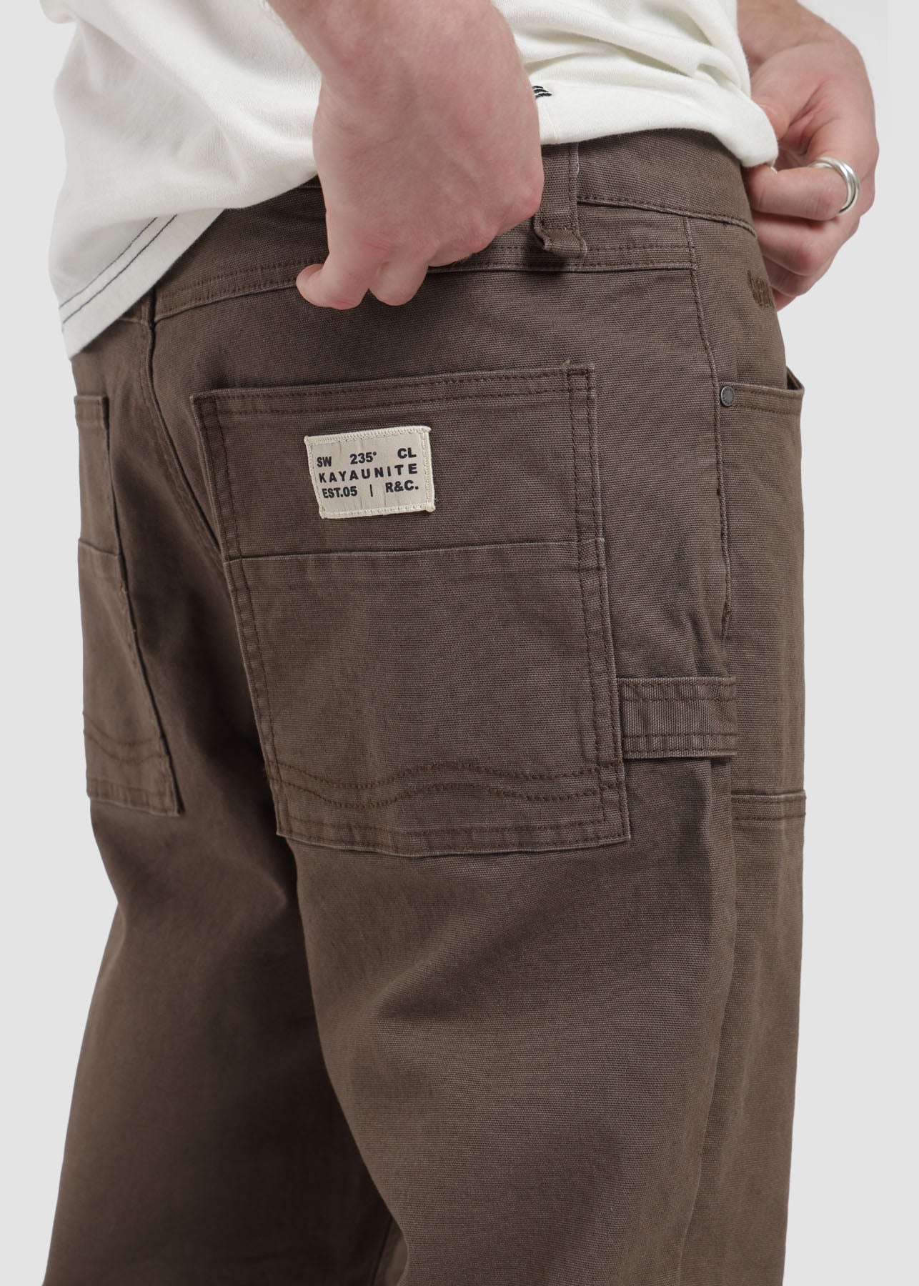 Pantalón Recto Farmer Daily Hombre - Café - Image 3