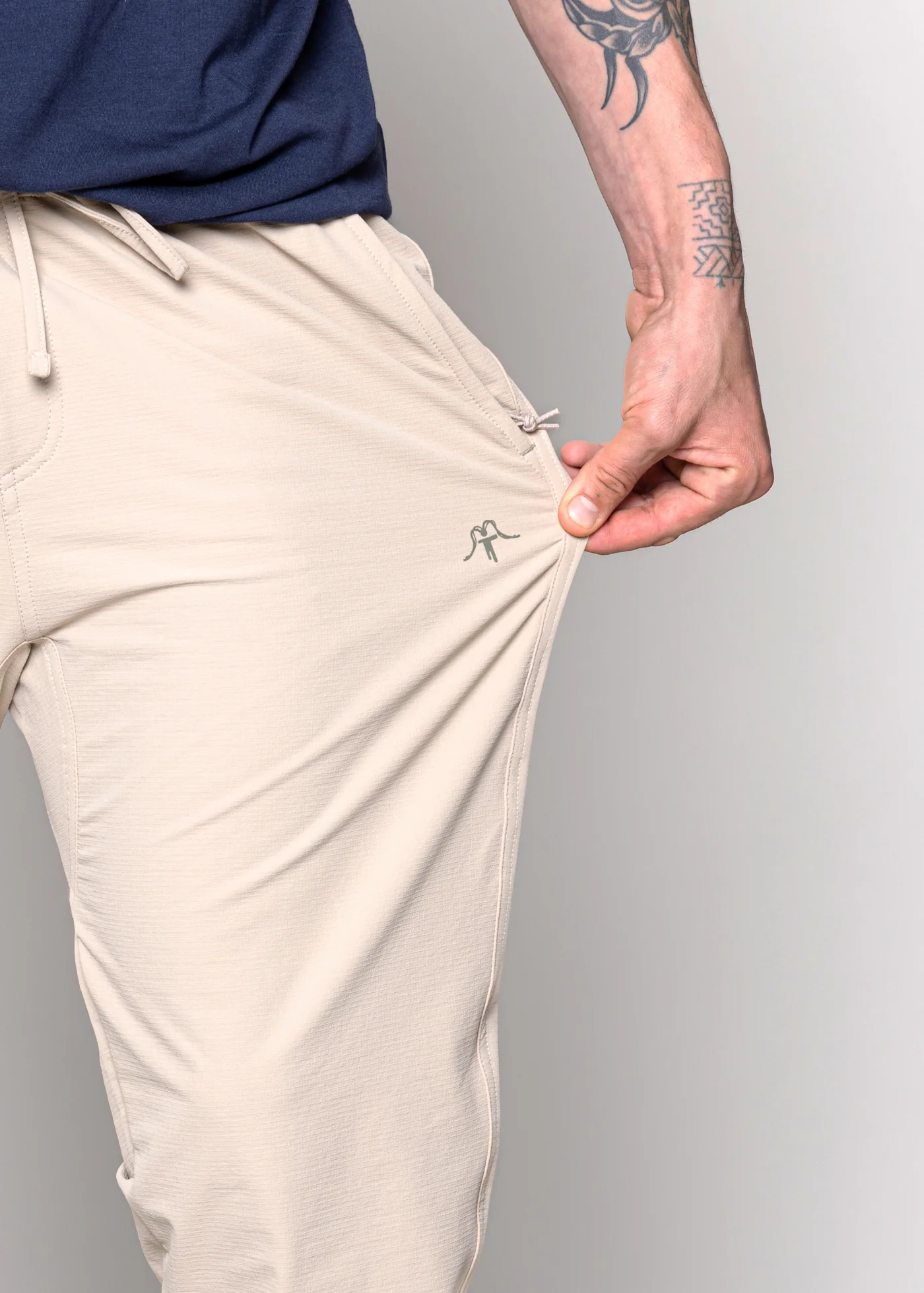 Pantalón Recto Nylon Rockers Heavy Hombre - Sand - Image 3