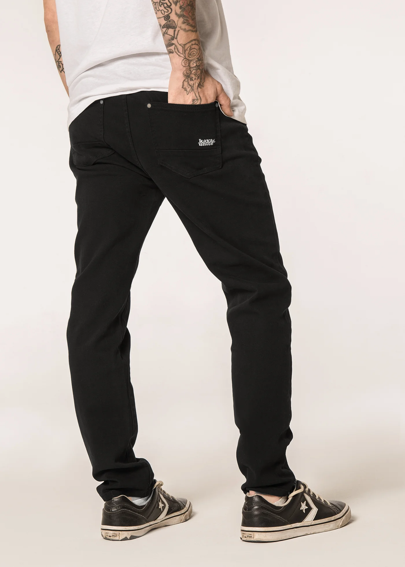 Pantalón Slim Algodón Daily Hombre - Negro - Image 2