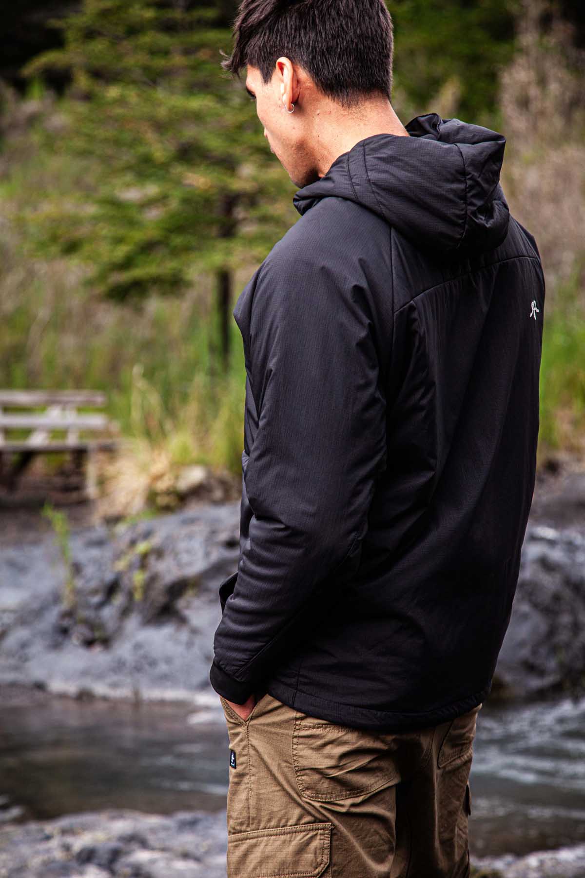 Parka Aysen Autoempacable Hombre - Negra - Image 3