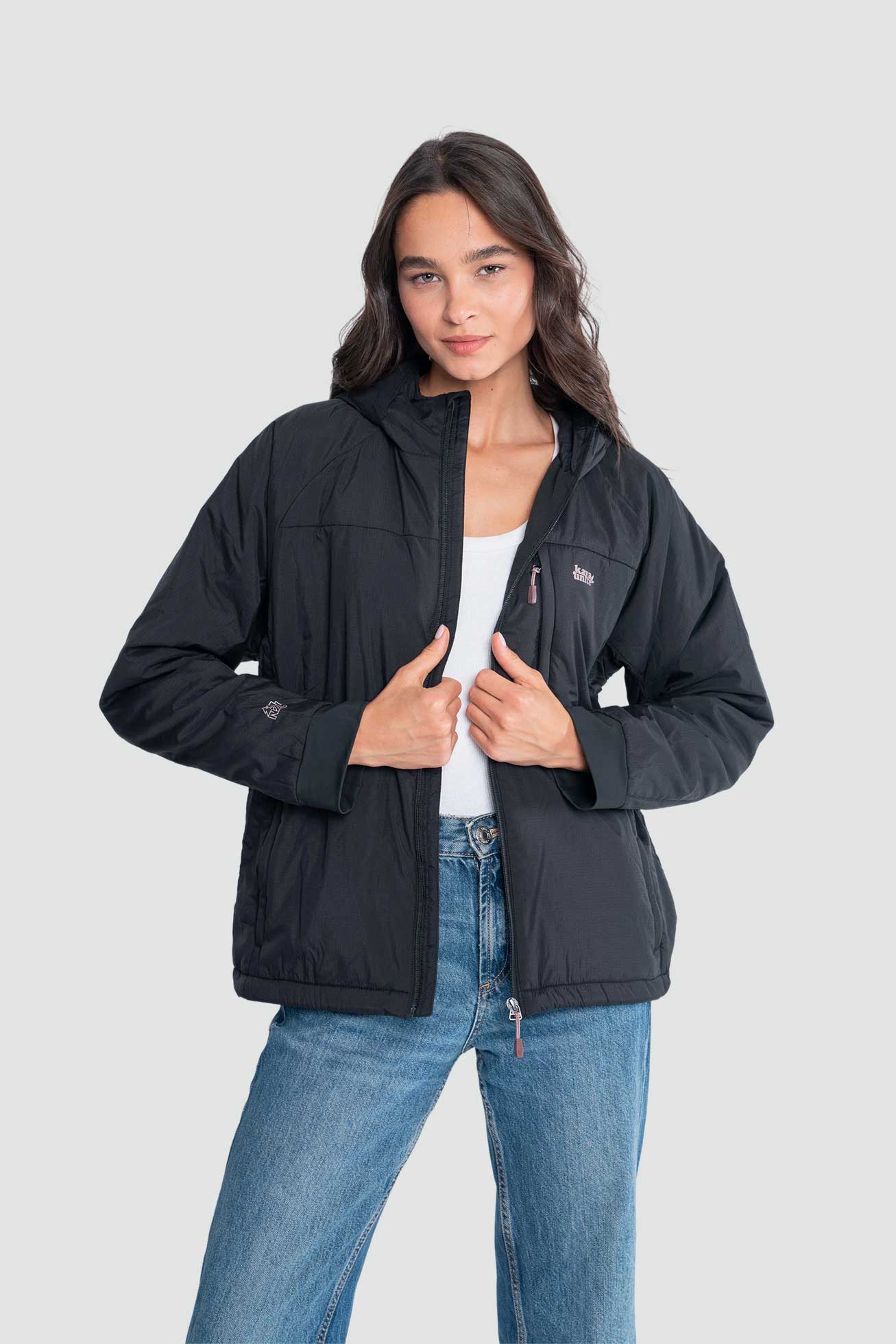 Parka Aysen Autoempacable Mujer - Negra - Image 6