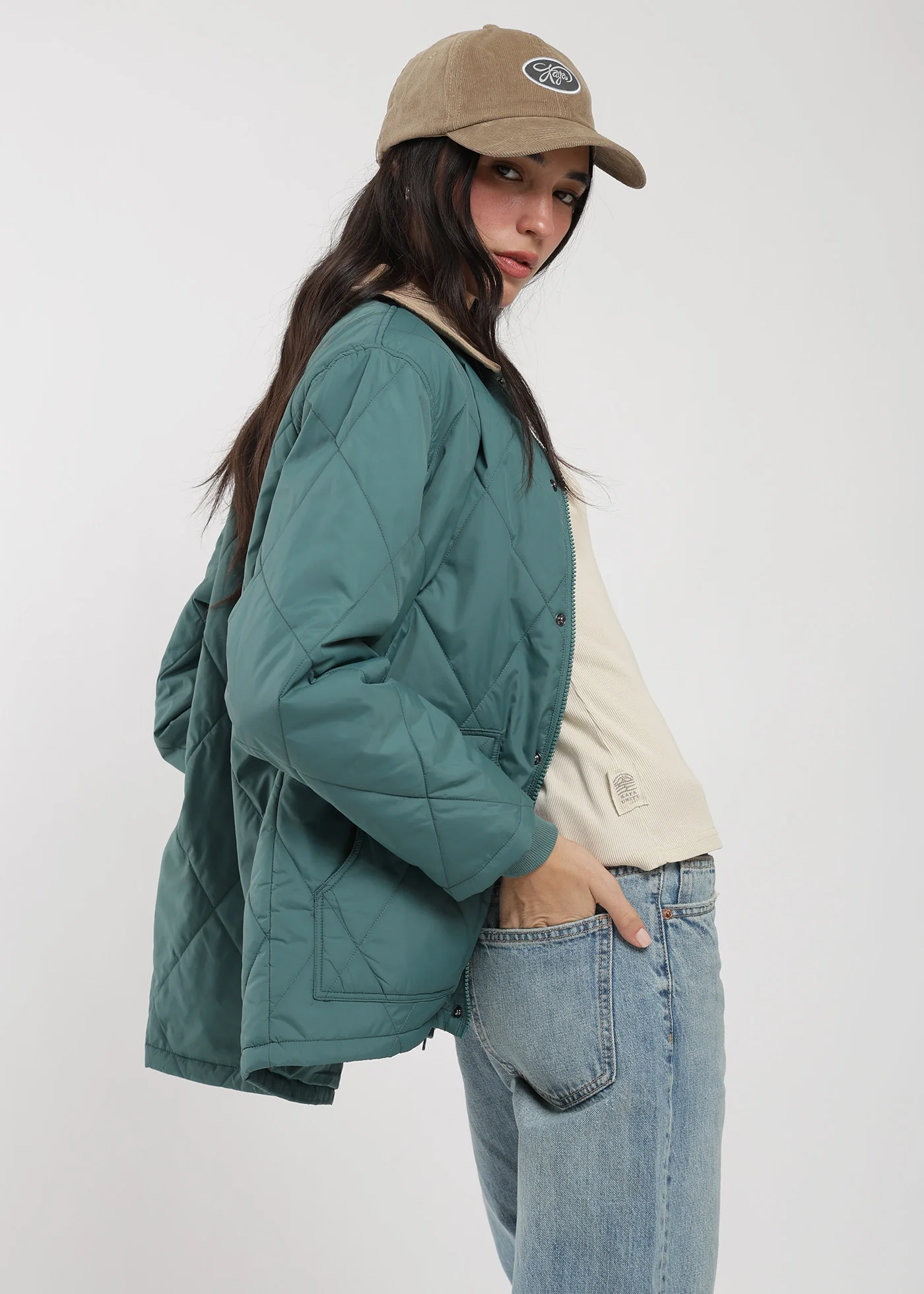 Parka Con Cierre Quilted Mujer - Image 4
