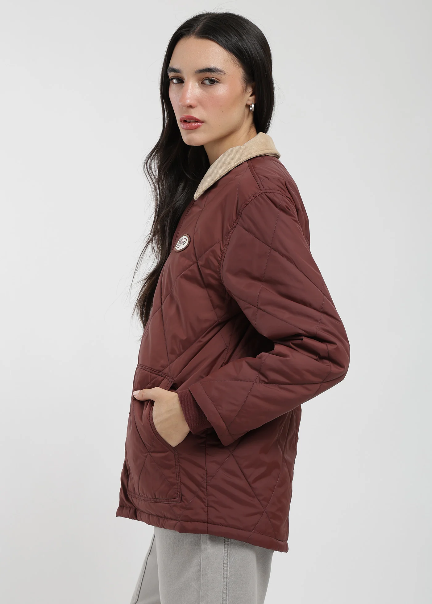 Parka Con Cierre Quilted Mujer - Image 7