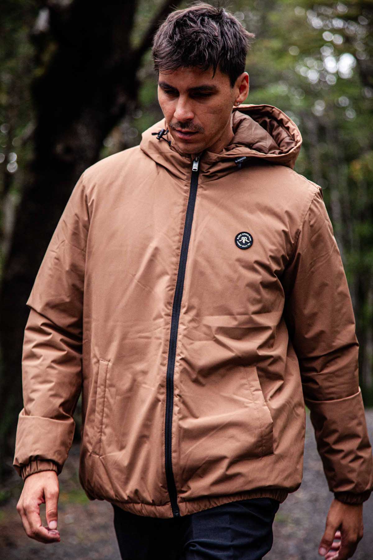 Parka Solid Hombre - Camel - Image 2