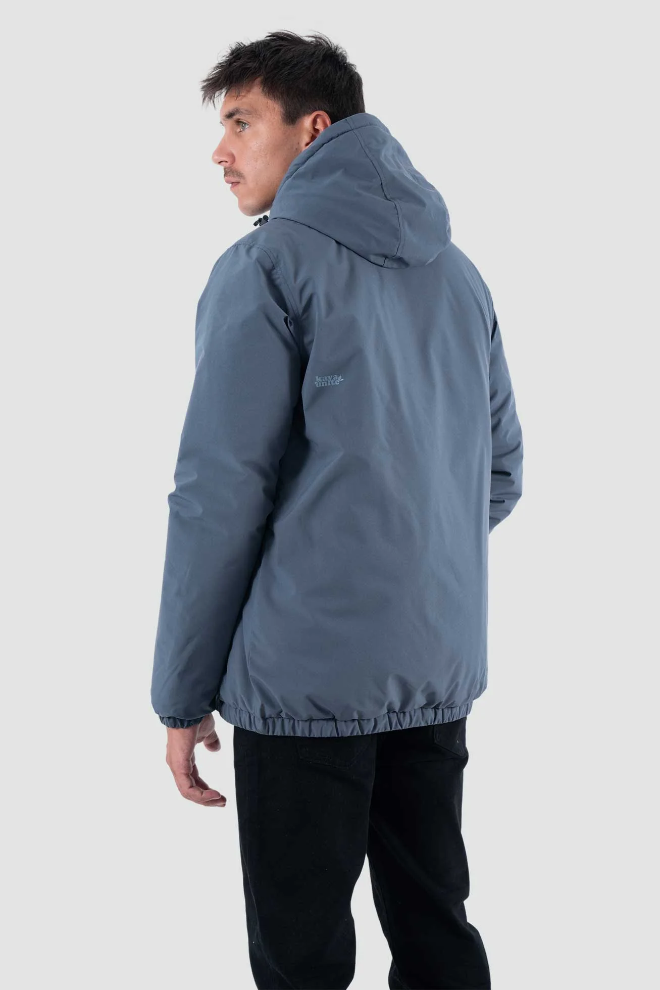 Parka Solid Hombre - Navy - Image 3