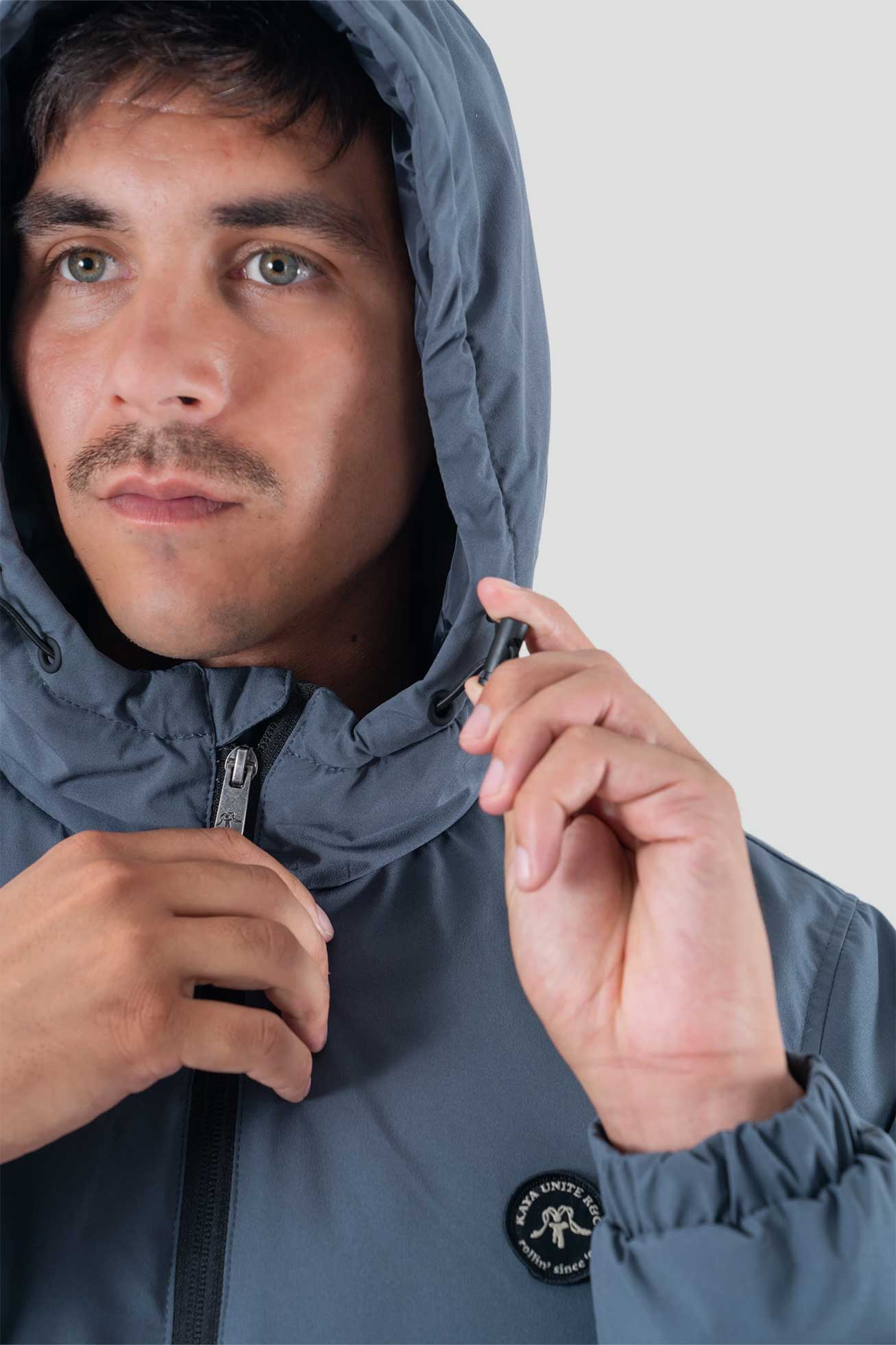 Parka Solid Hombre - Navy - Image 4