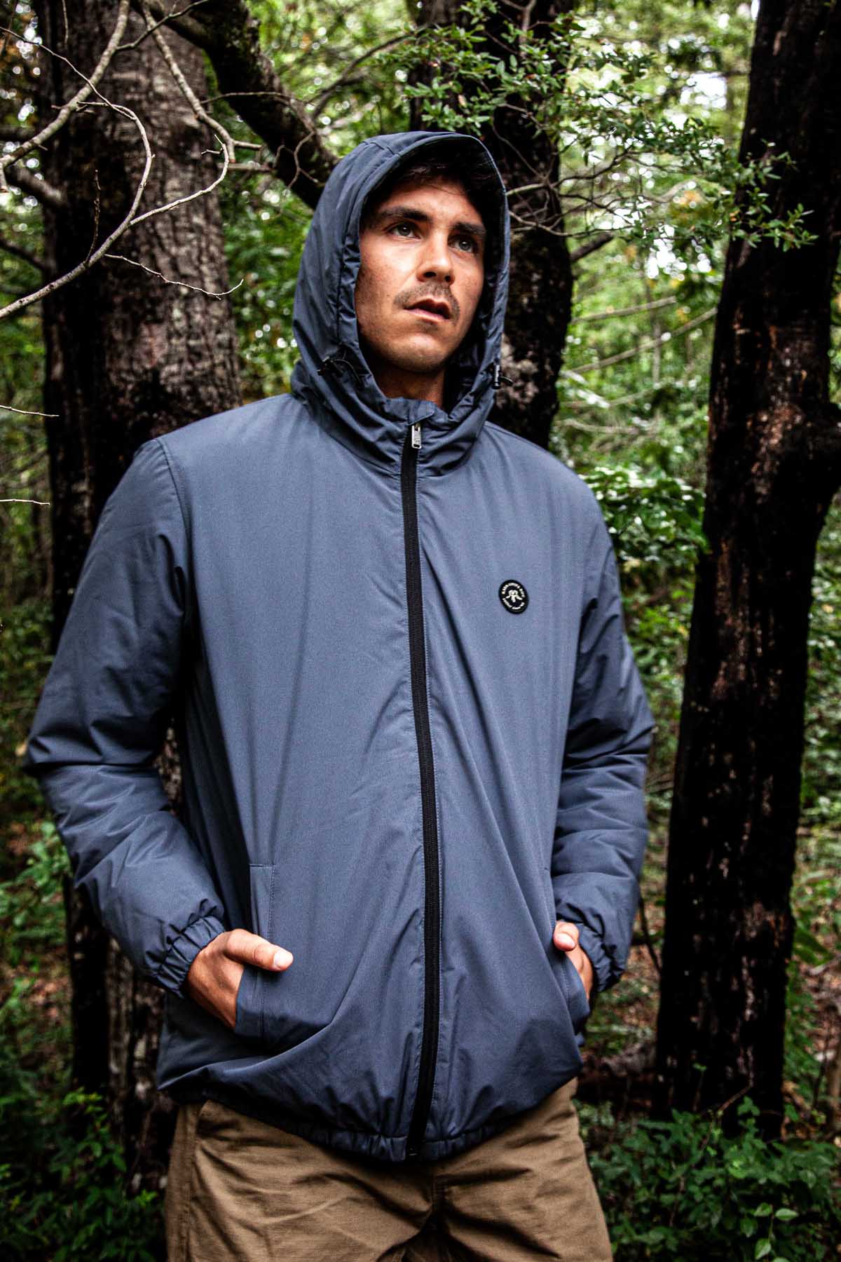 Parka Solid Hombre - Navy - Image 6