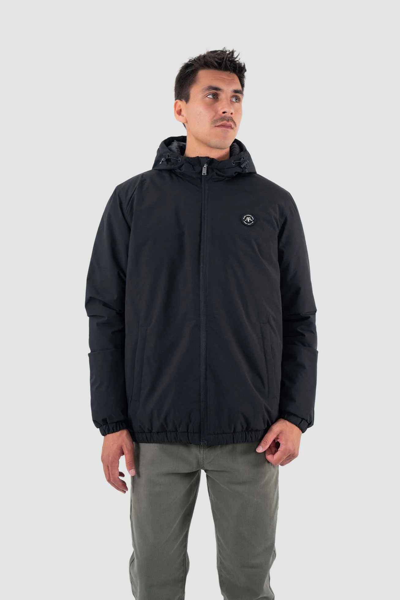 Parka Solid Hombre - Negra