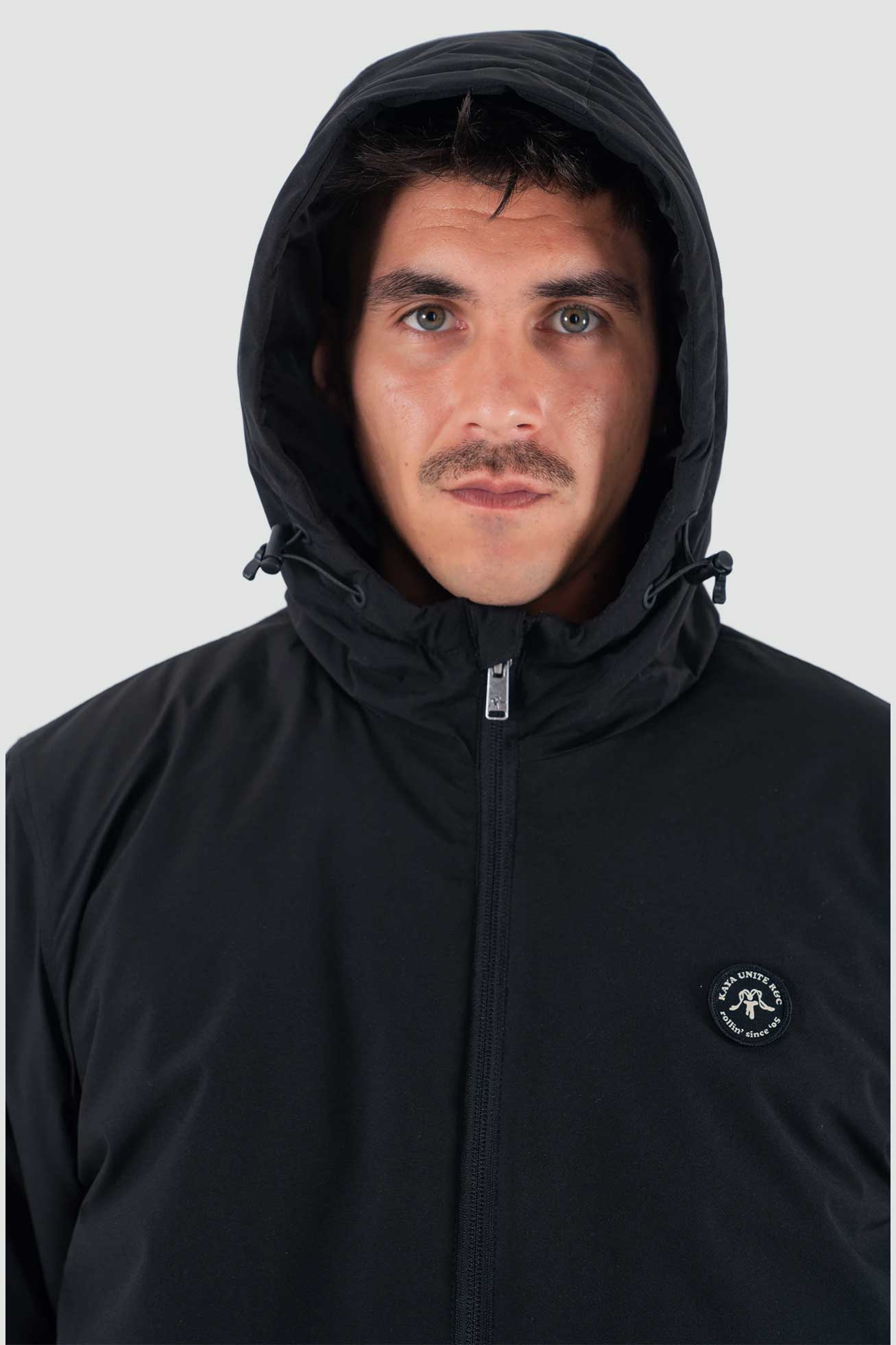 Parka Solid Hombre - Negra - Image 5