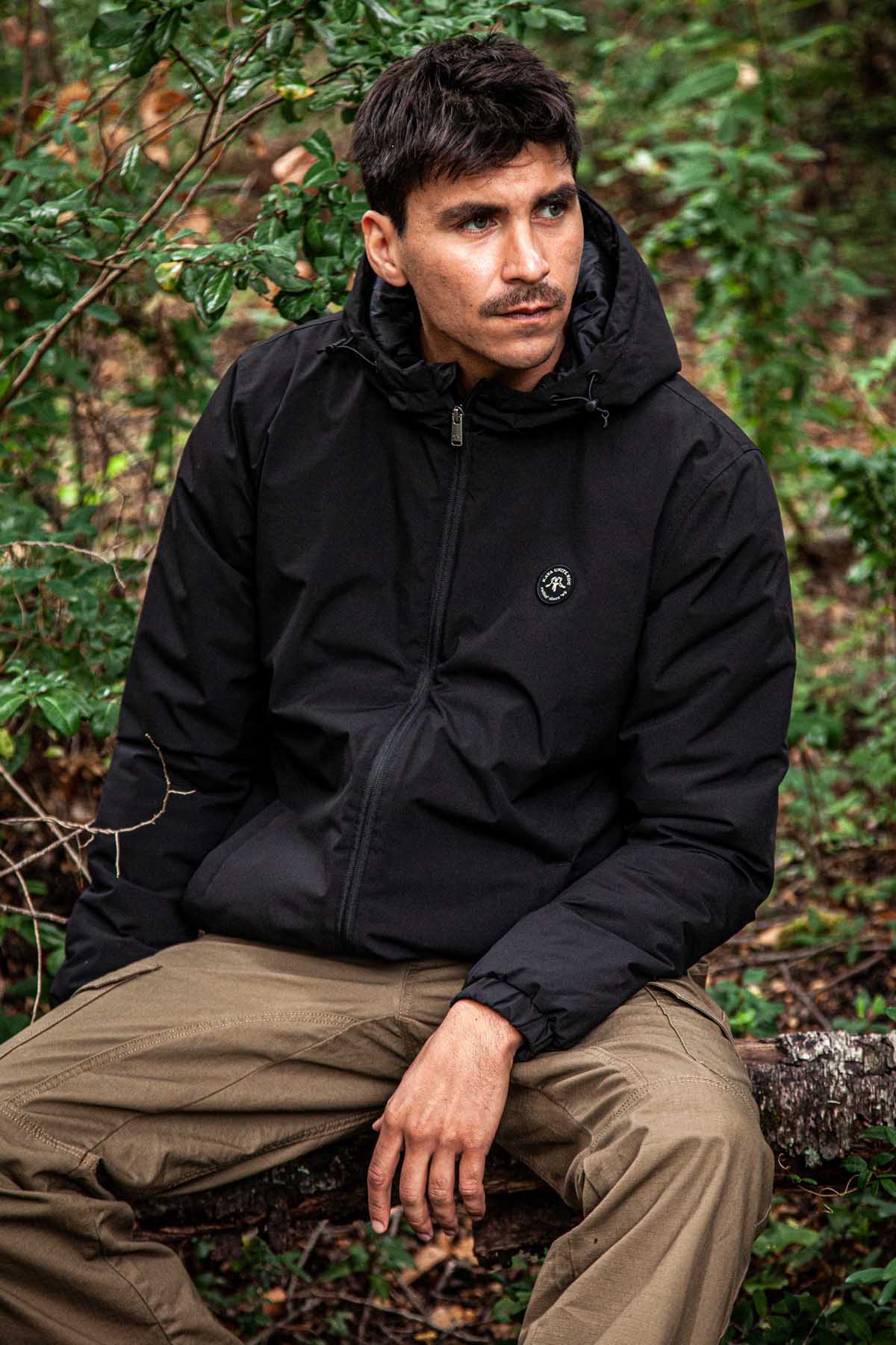 Parka Solid Hombre - Negra - Image 8
