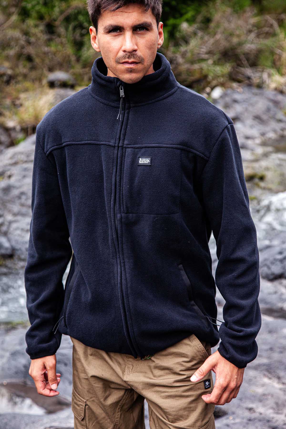 Polar Con Cierre Classic Hombre - Negro - Image 2