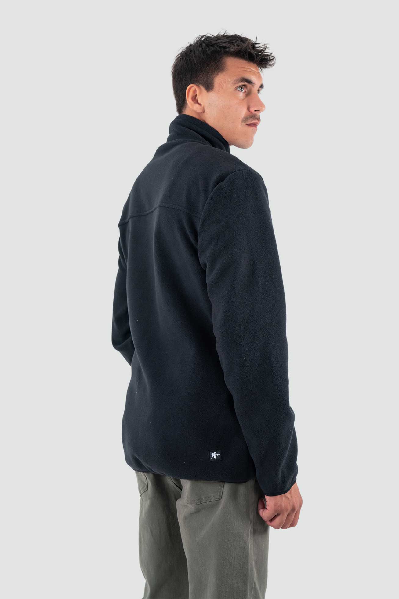 Polar Con Cierre Classic Hombre - Negro - Image 3