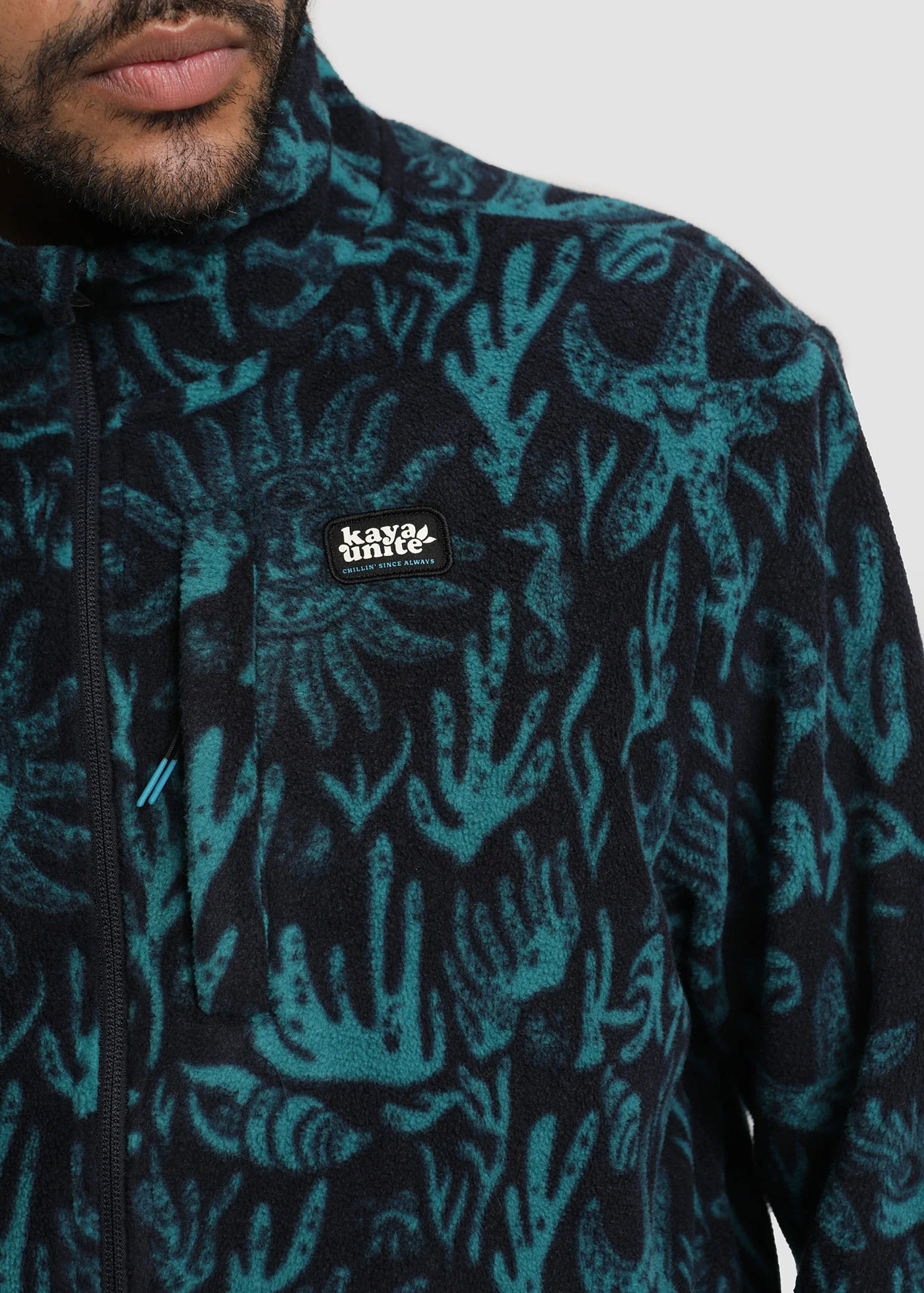 Polar Con Cierre Coral Hombre - Teal - Image 2