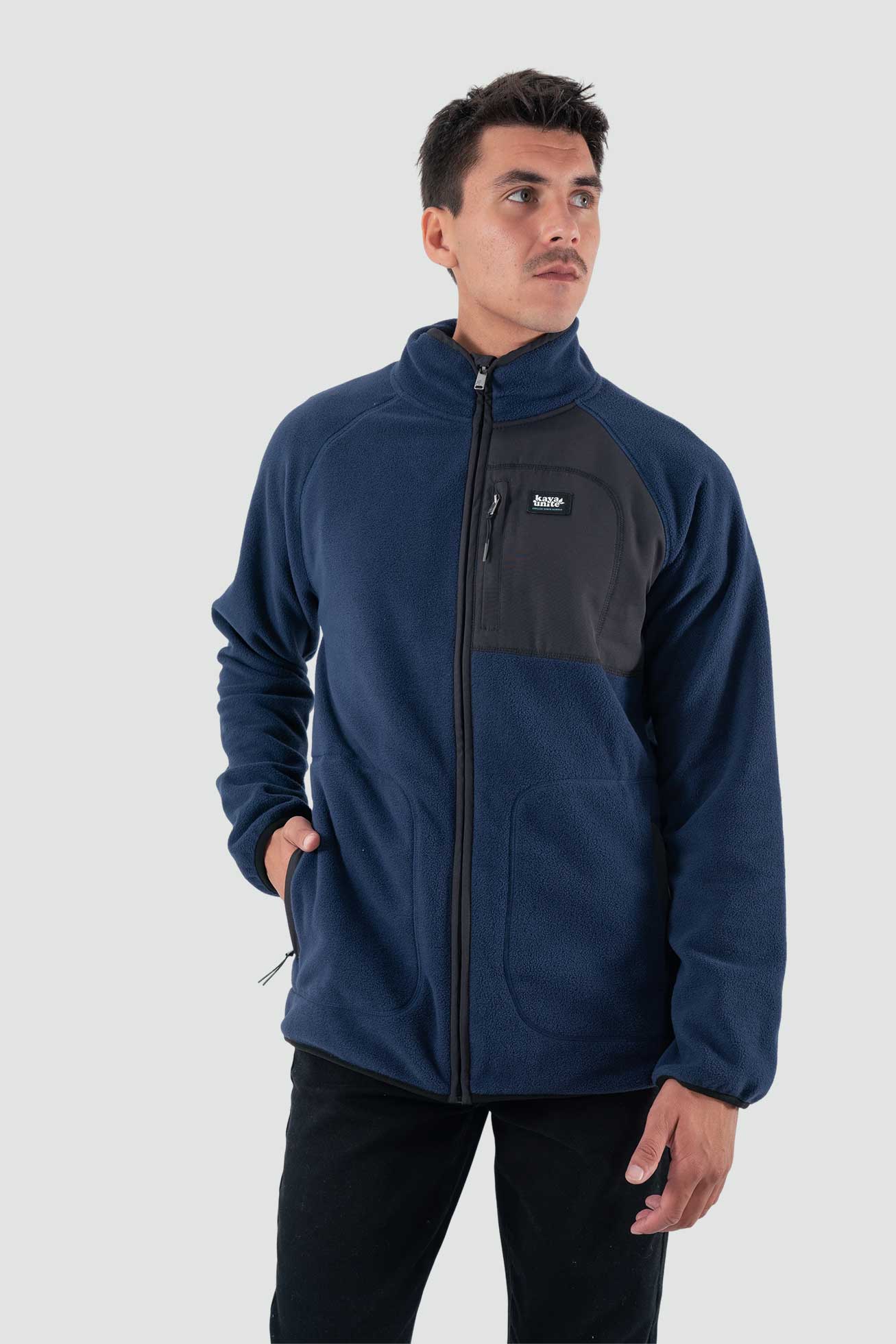Polar Con Cierre Hombre - Navy