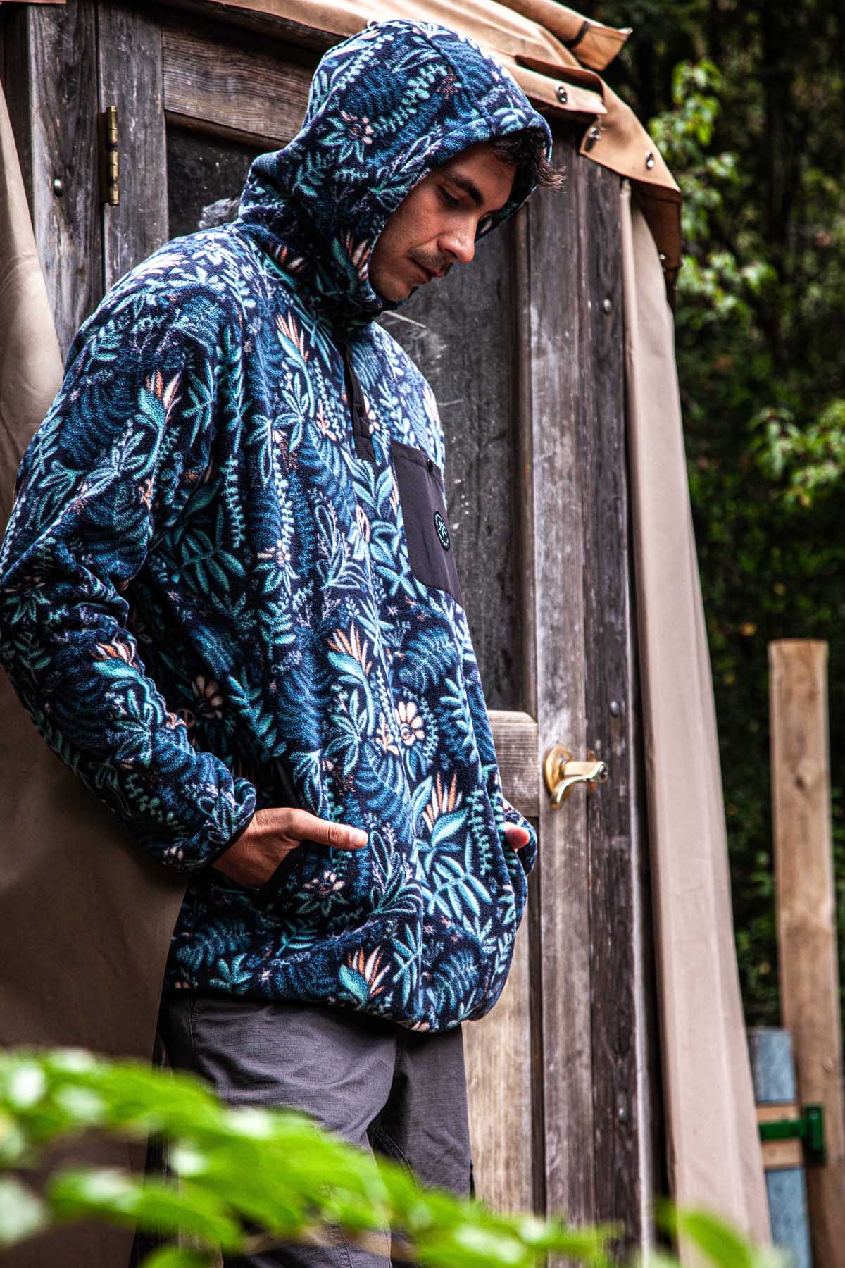 Polar Medio Cierre Hood Yedra Hombre - Teal - Image 2