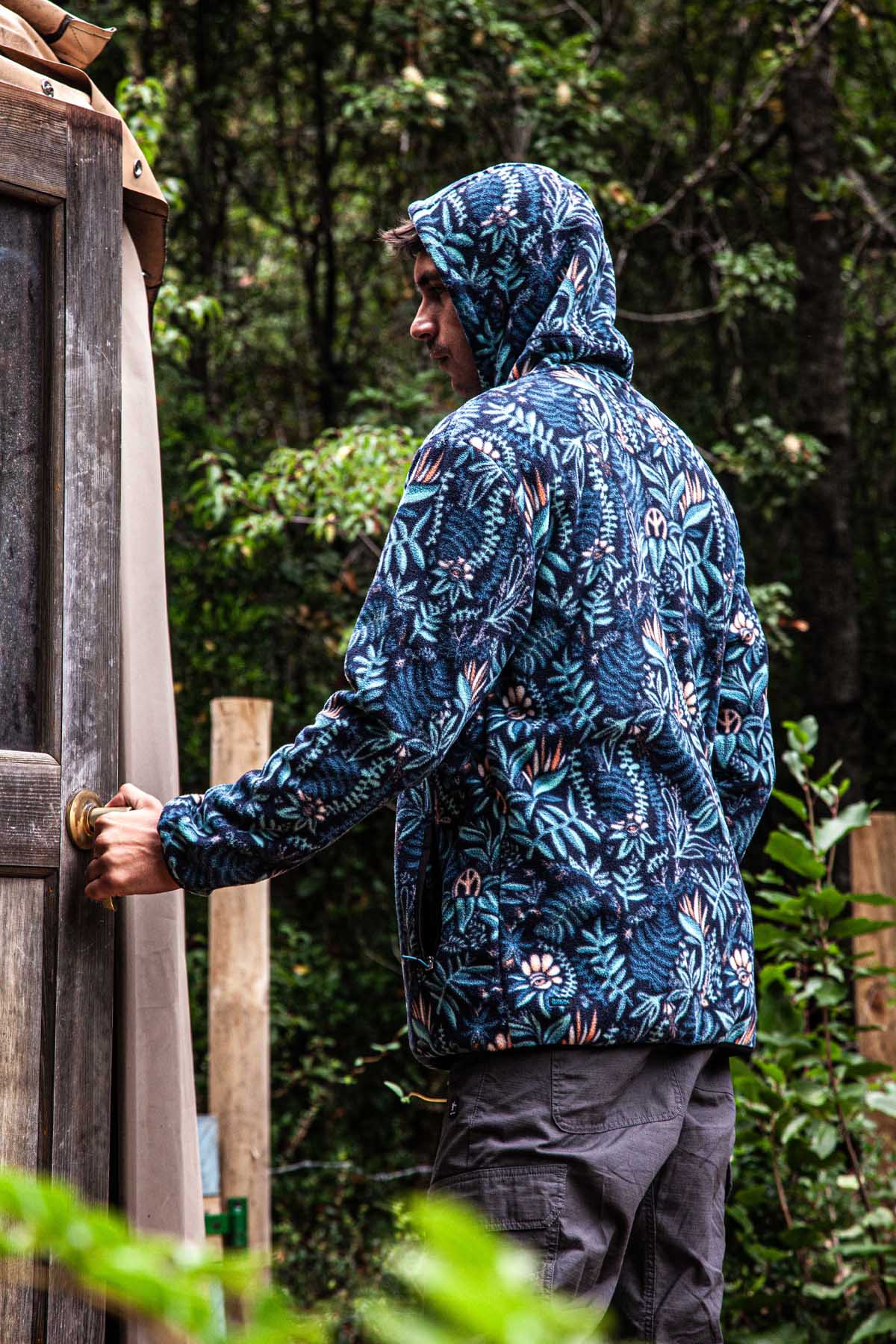 Polar Medio Cierre Hood Yedra Hombre - Teal - Image 5