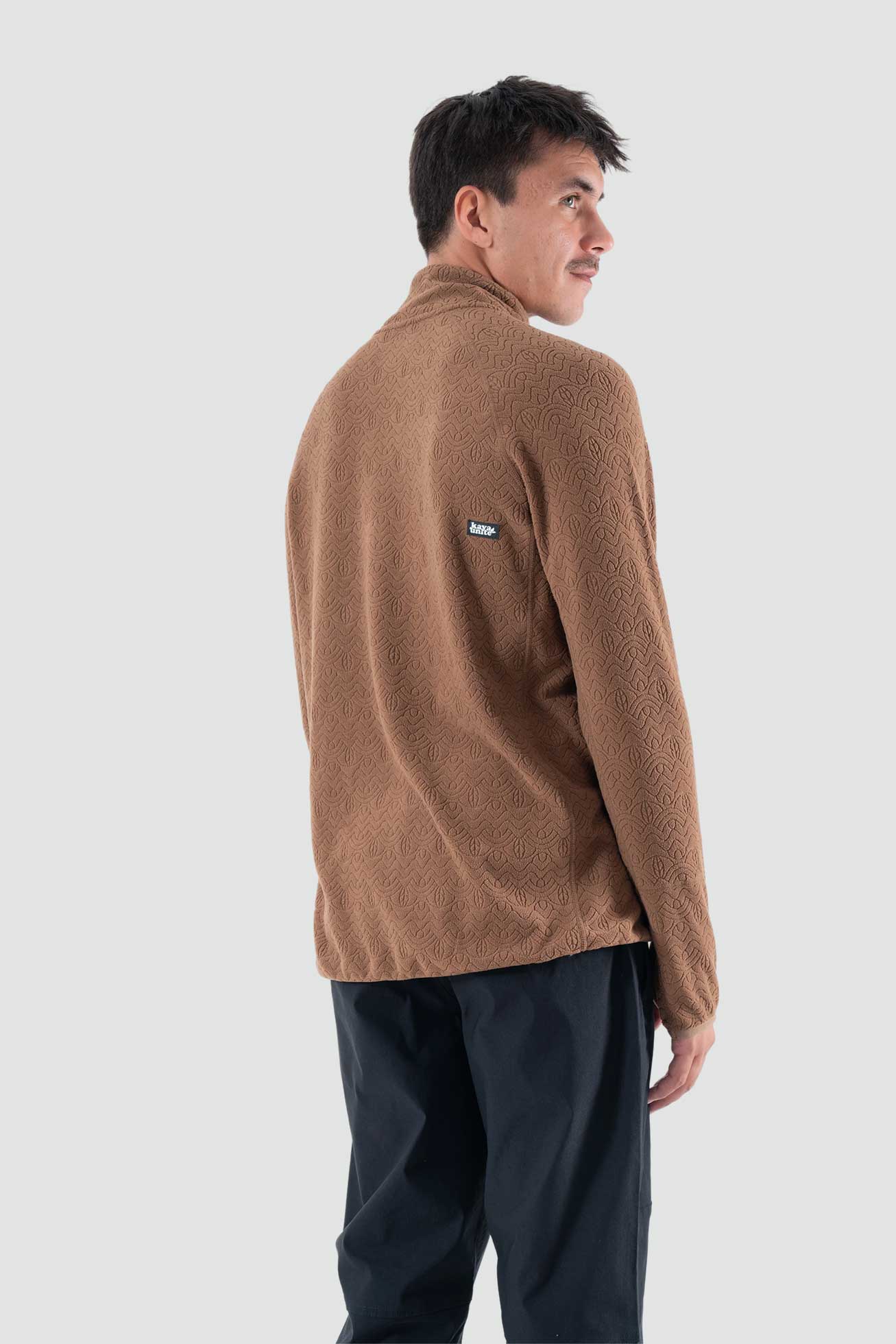 Polar Medio Cierre MicroCipress Hombre - Camel - Image 3