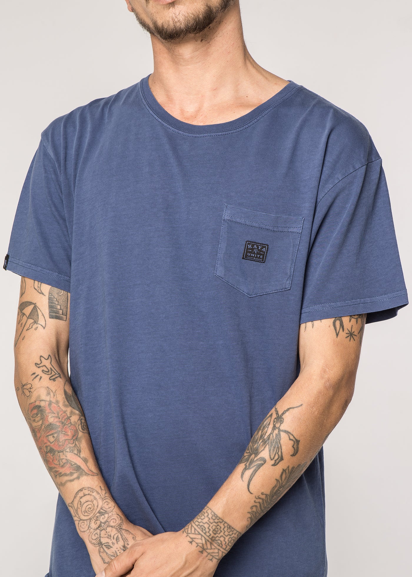 Polera Clásica Algodón Daily Hombre - Azul - Image 3