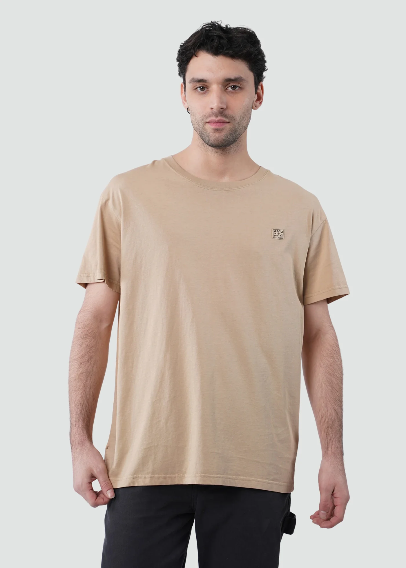 Polera Clásica Algodón Daily Hombre - Beige