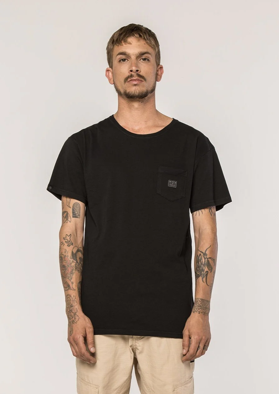 Polera Clásica Algodón Daily Hombre - Negra