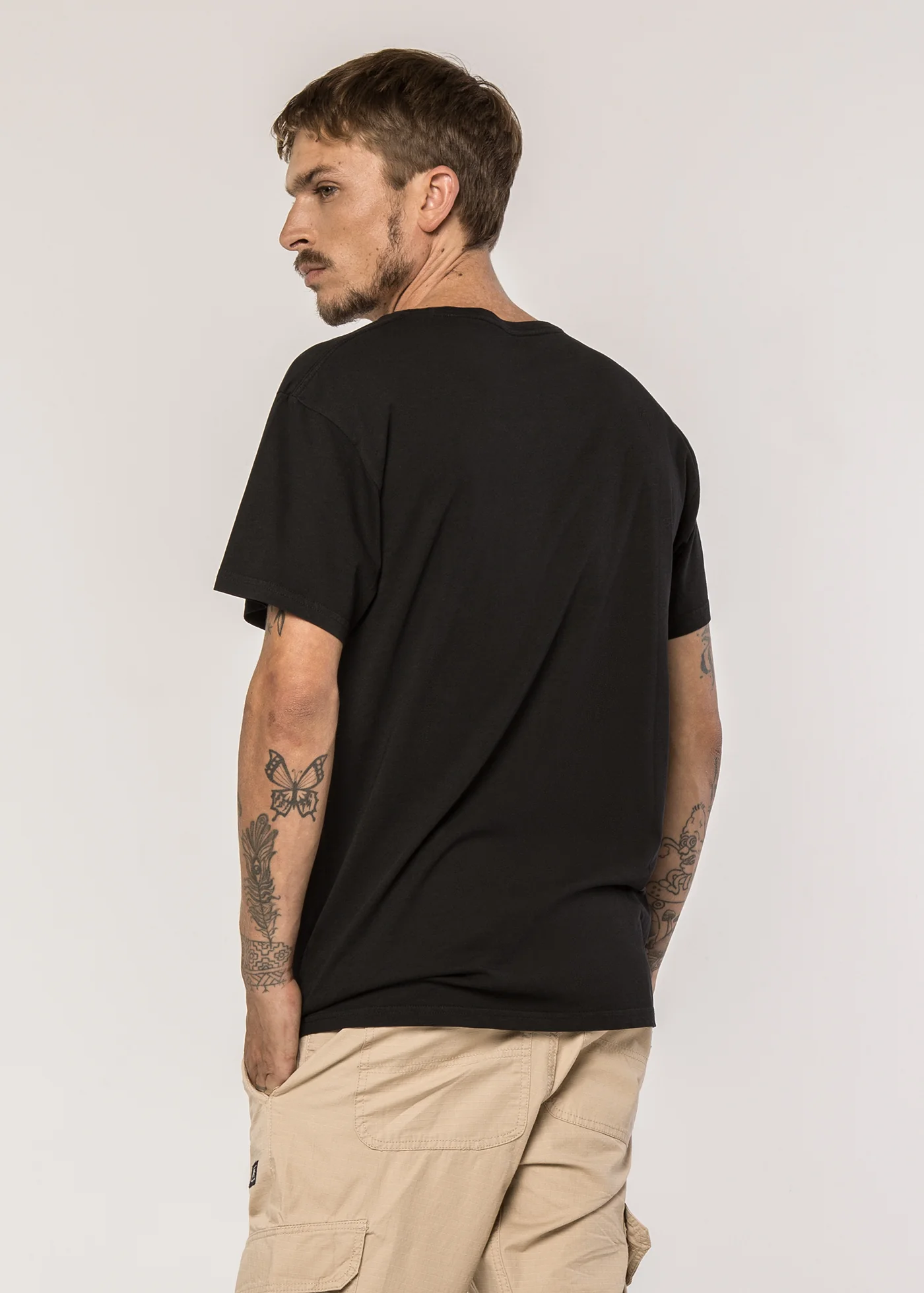 Polera Clásica Algodón Daily Hombre - Negra - Image 2