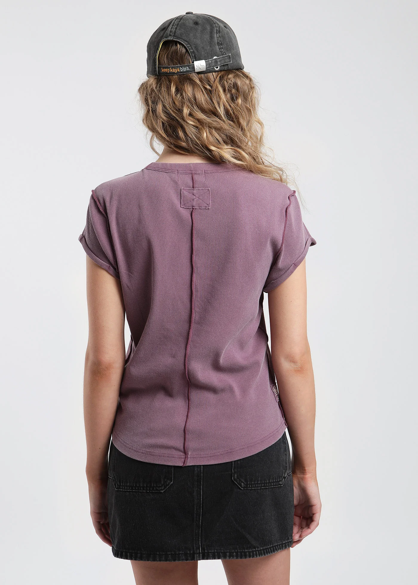Polera Clásica Algodón Mujer - Berry - Image 3